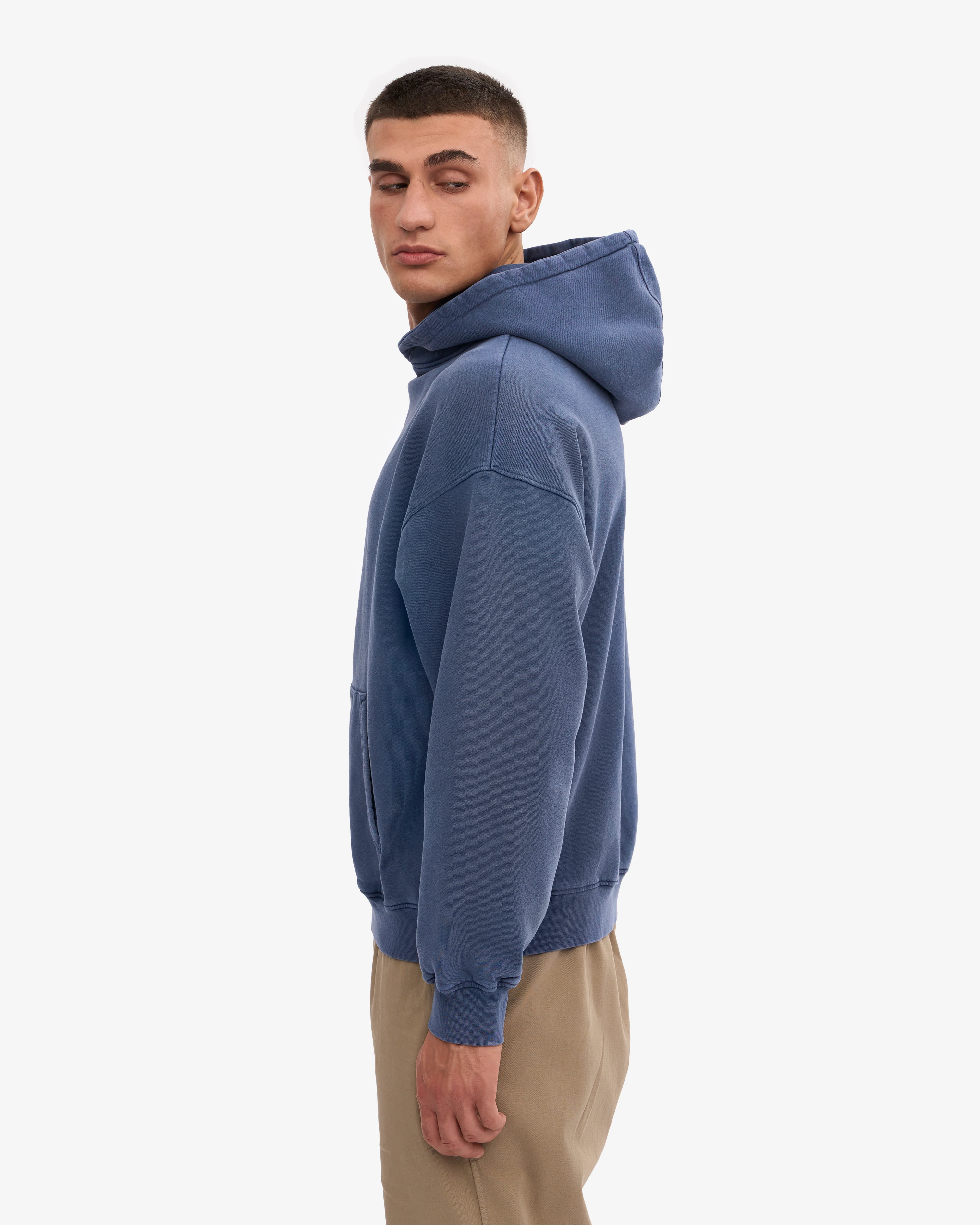 Organic Oversized Hood - Neptune Blue