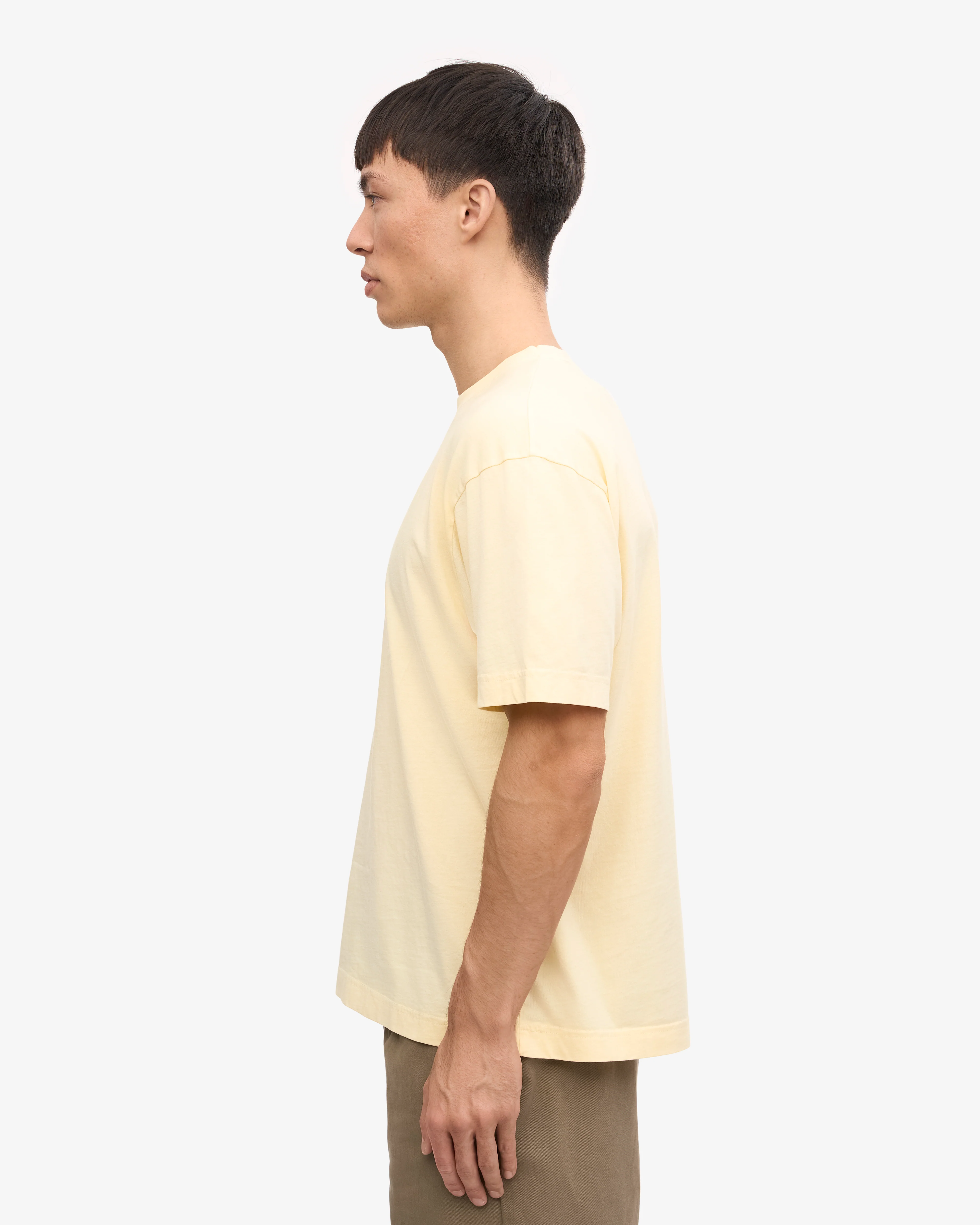 Oversized Organic T-Shirt - Soft Yellow