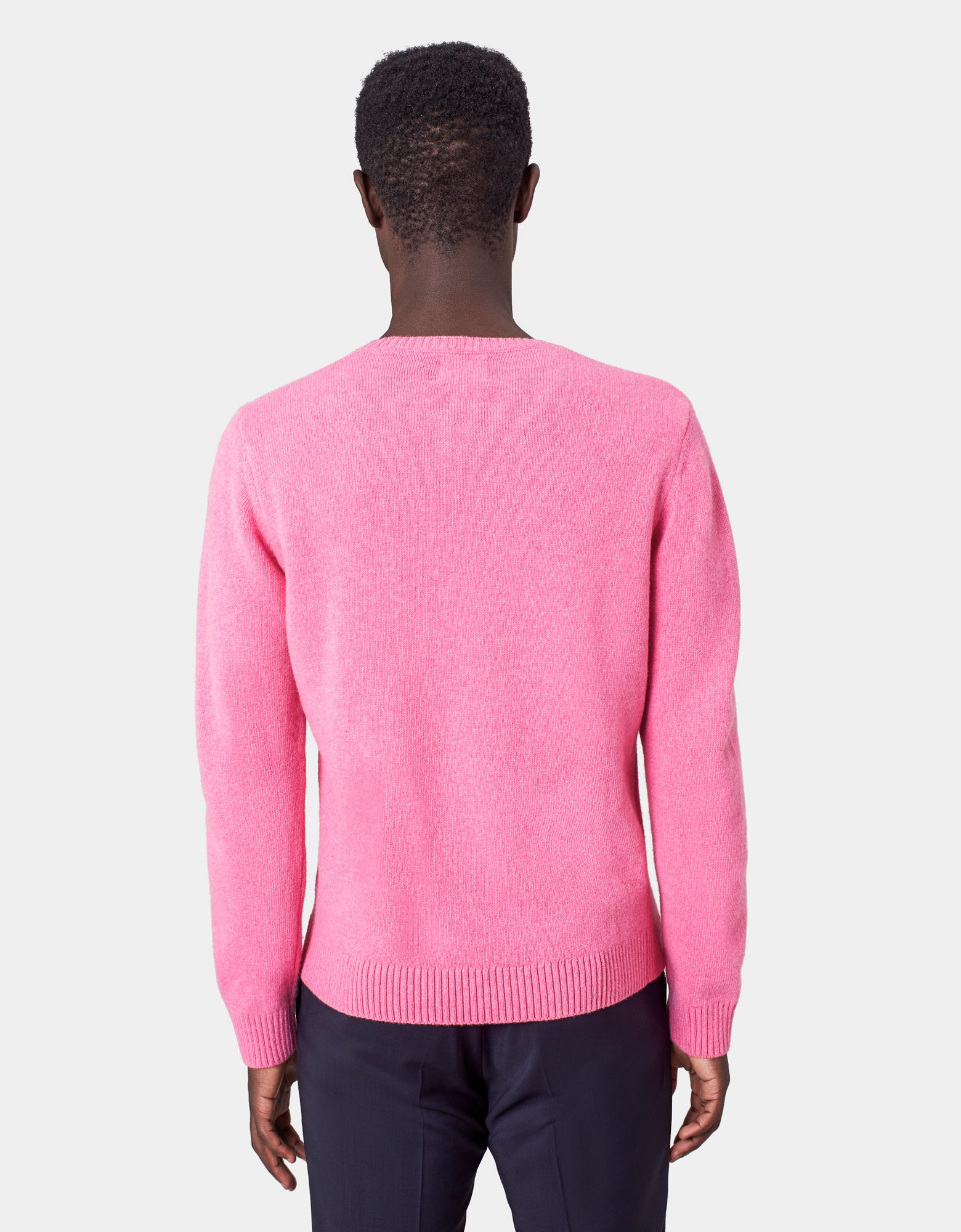 Classic Merino Wool Crew - Stone Blue