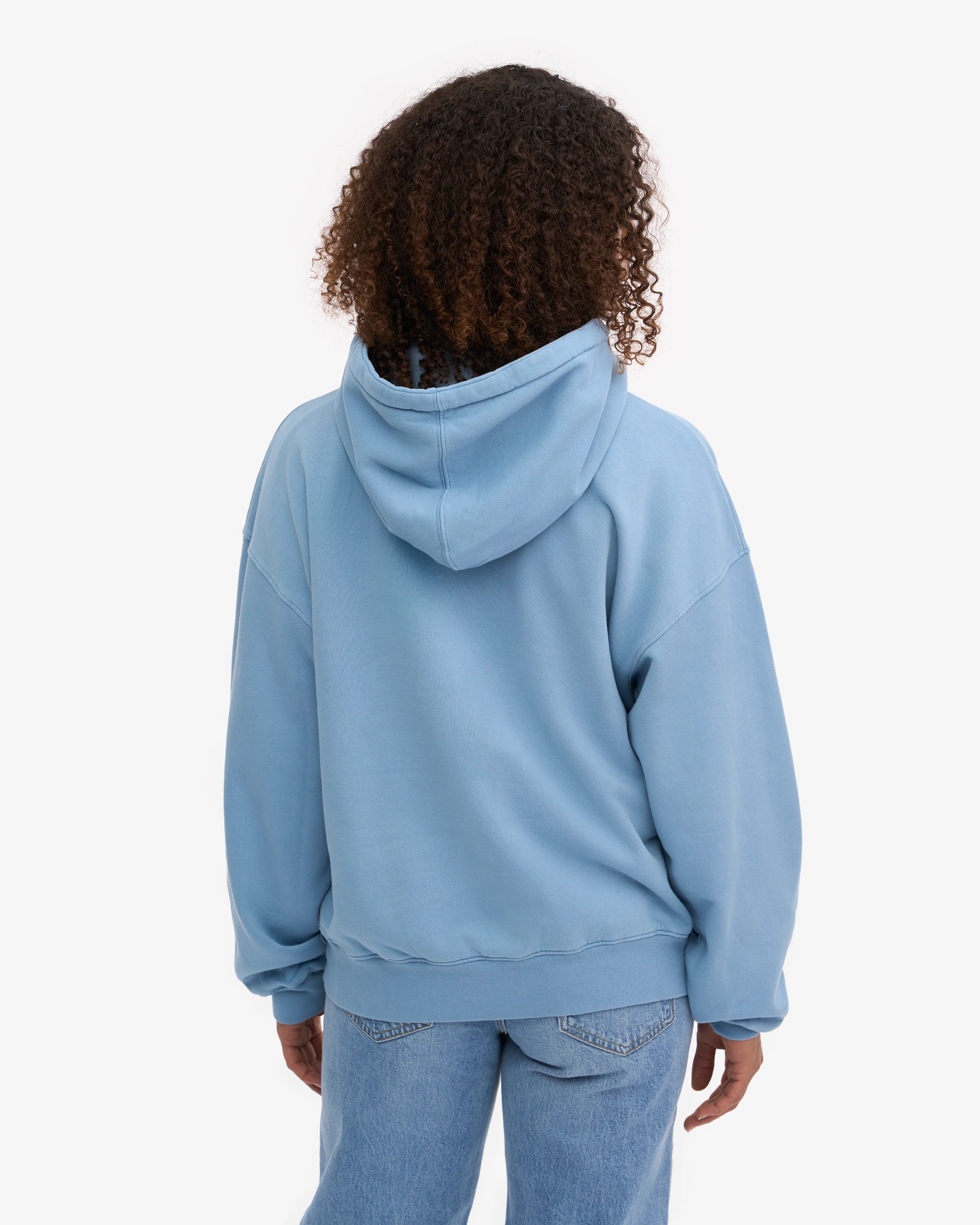 Organic Oversized Hood - Seaside Blue