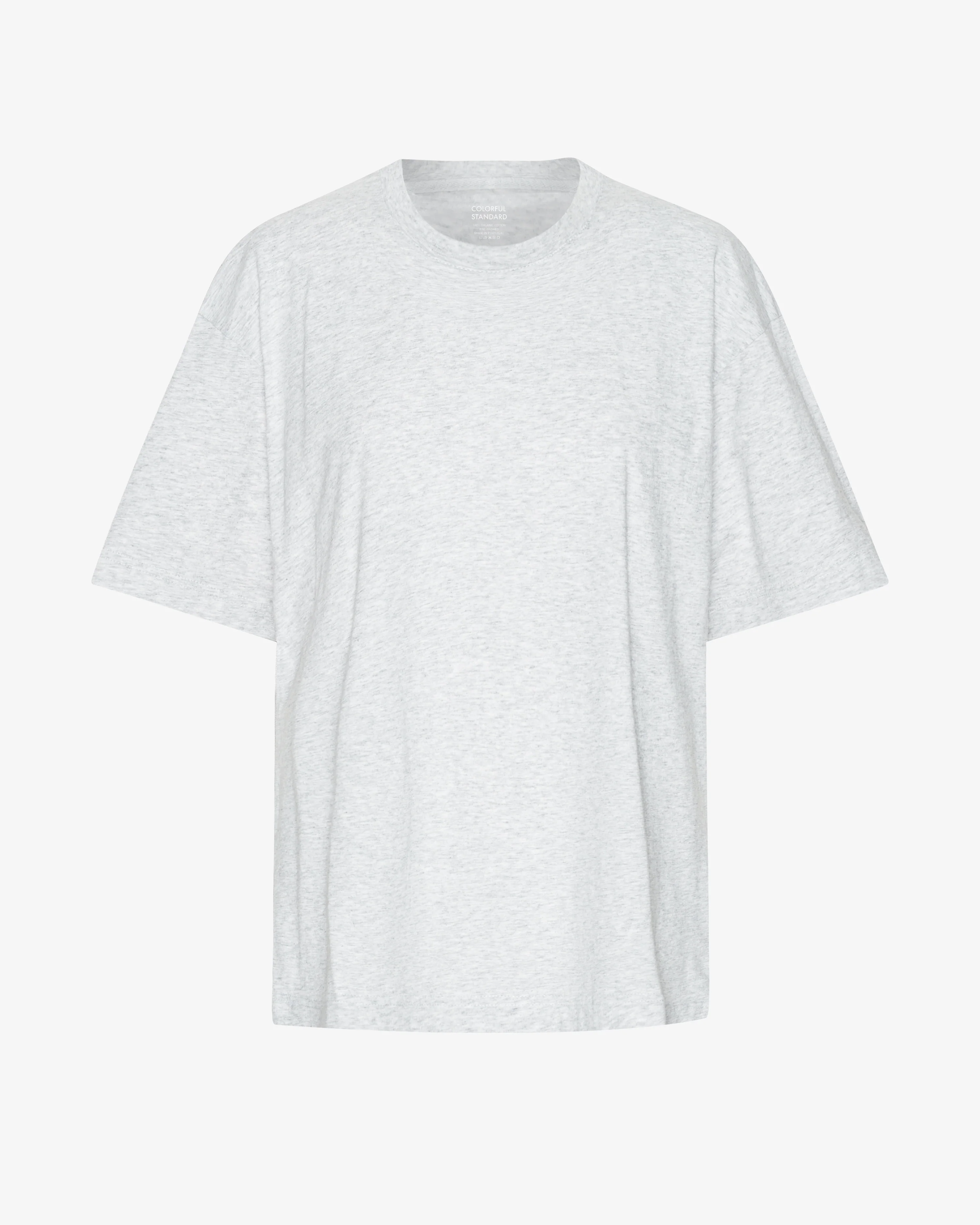 Oversized Organic T-Shirt - Snow Melange