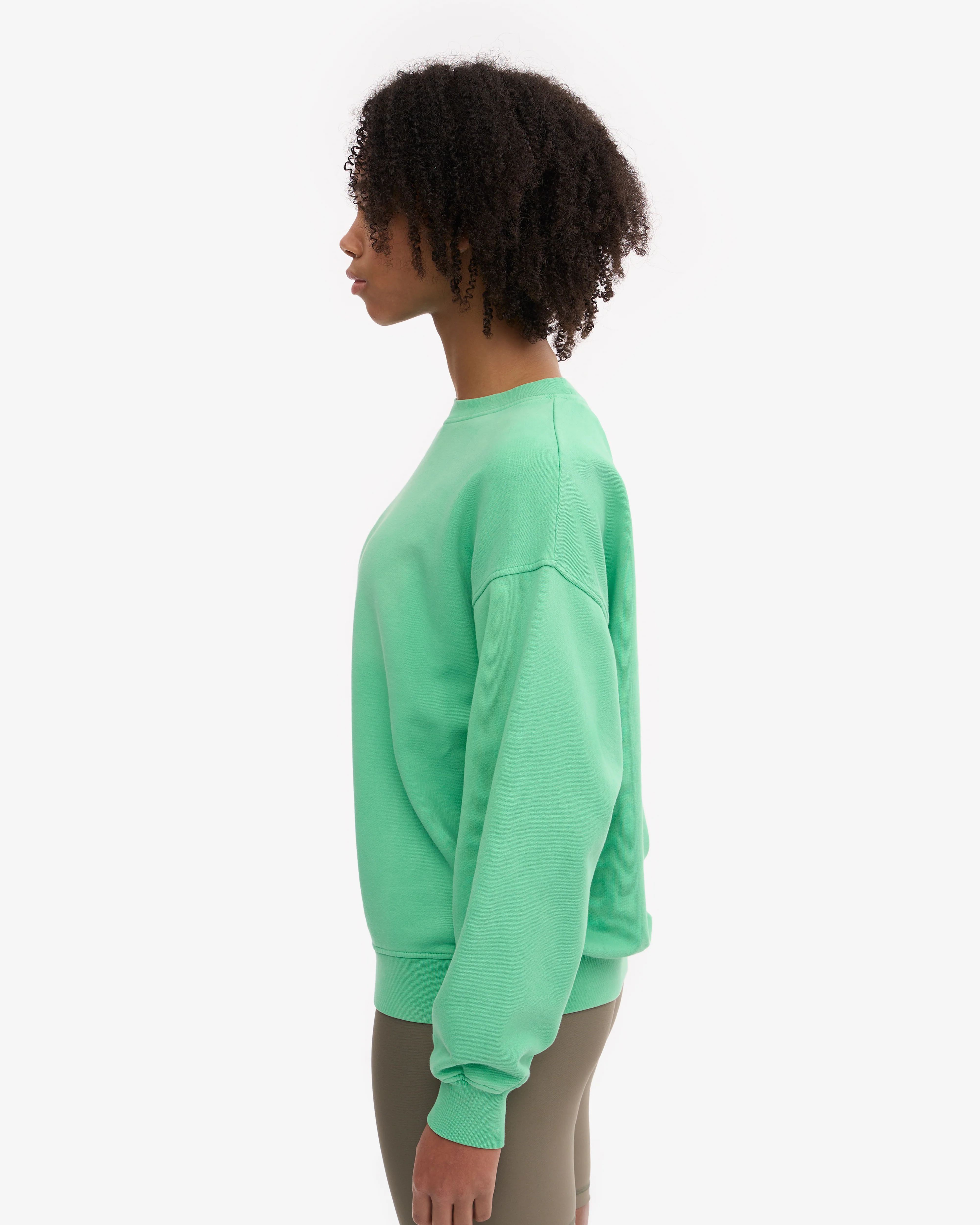 Organic Oversized Crew - Spring Green
