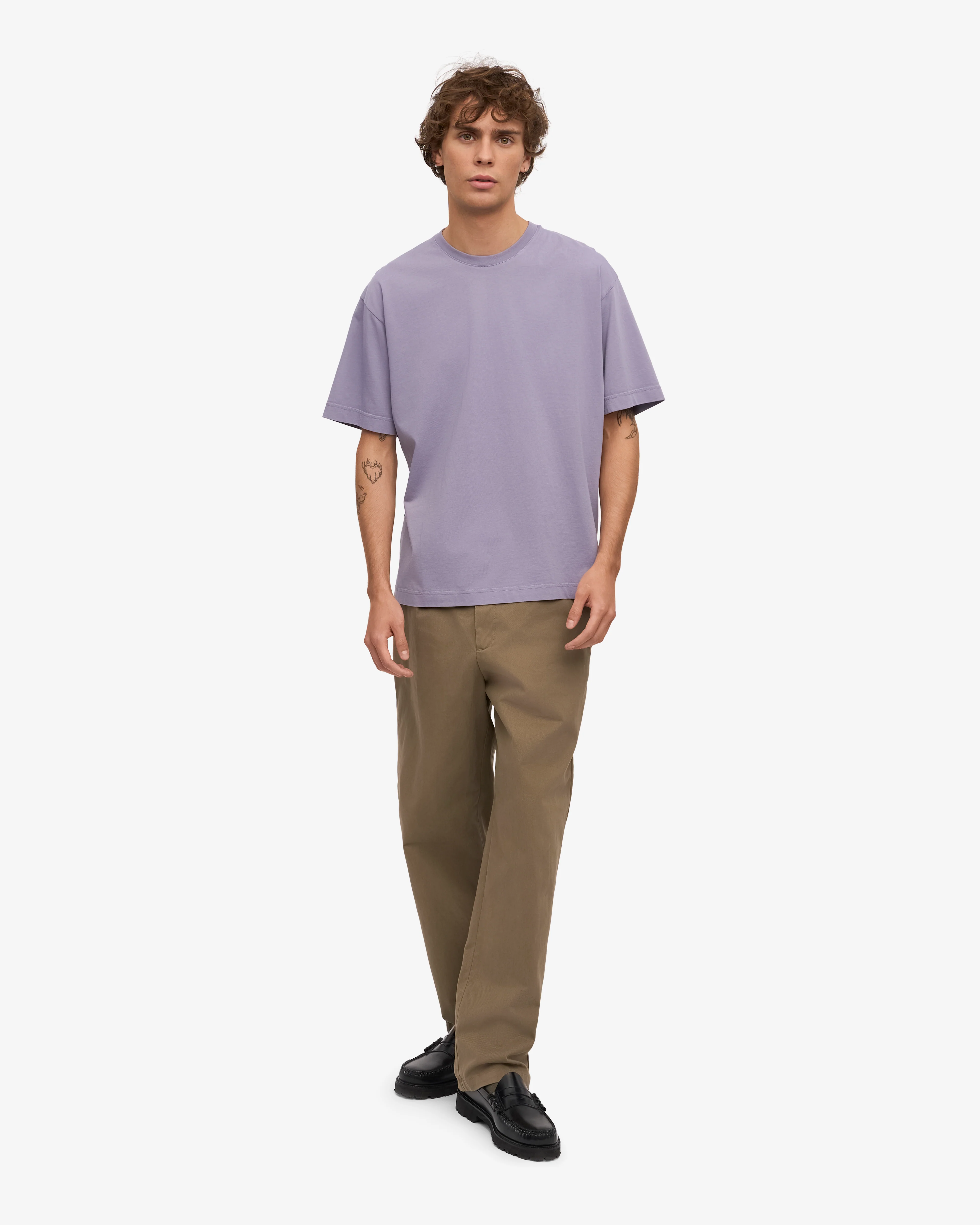 Oversized Organic T-Shirt - Purple Jade