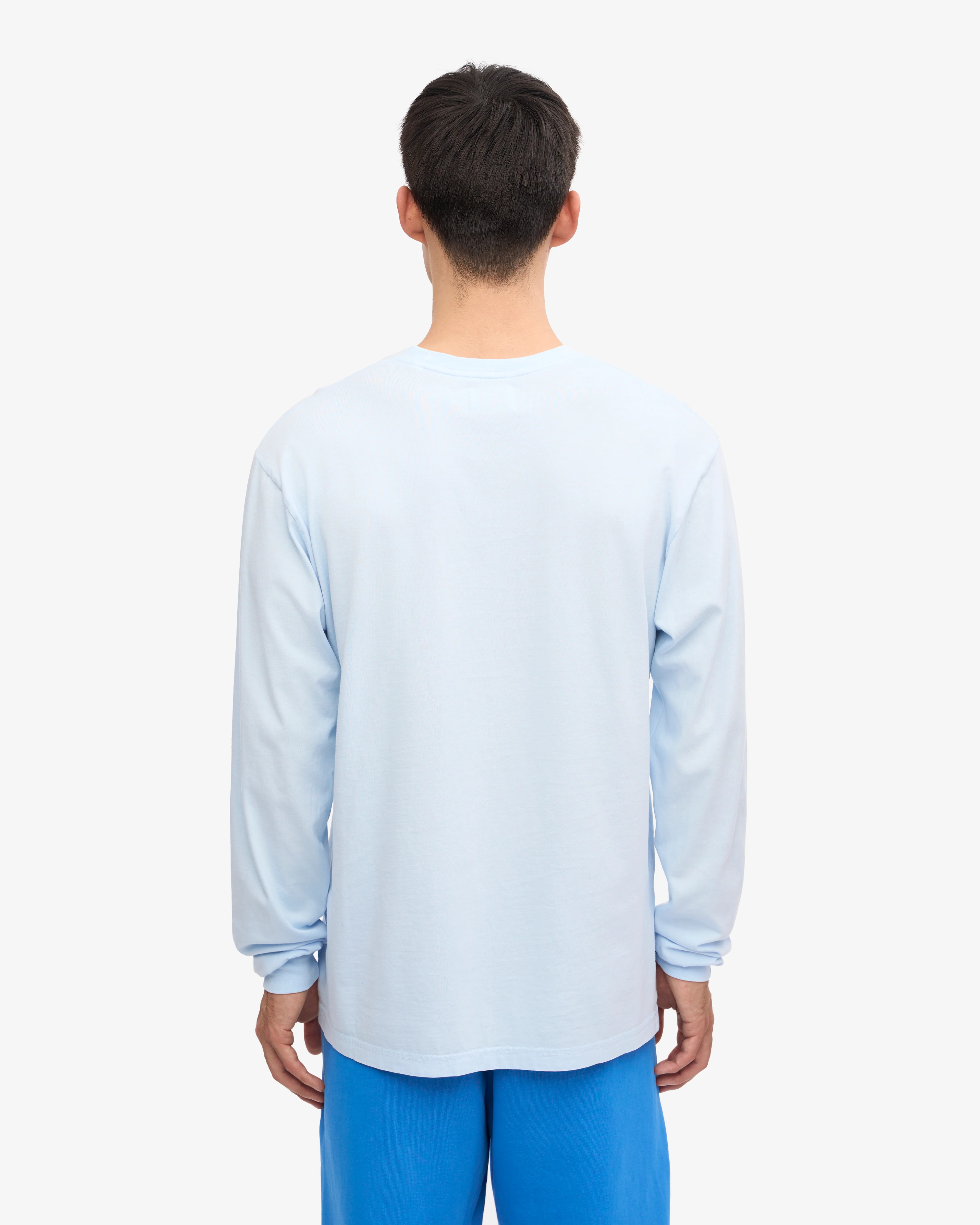 Oversized Organic LS T-Shirt - Polar Blue
