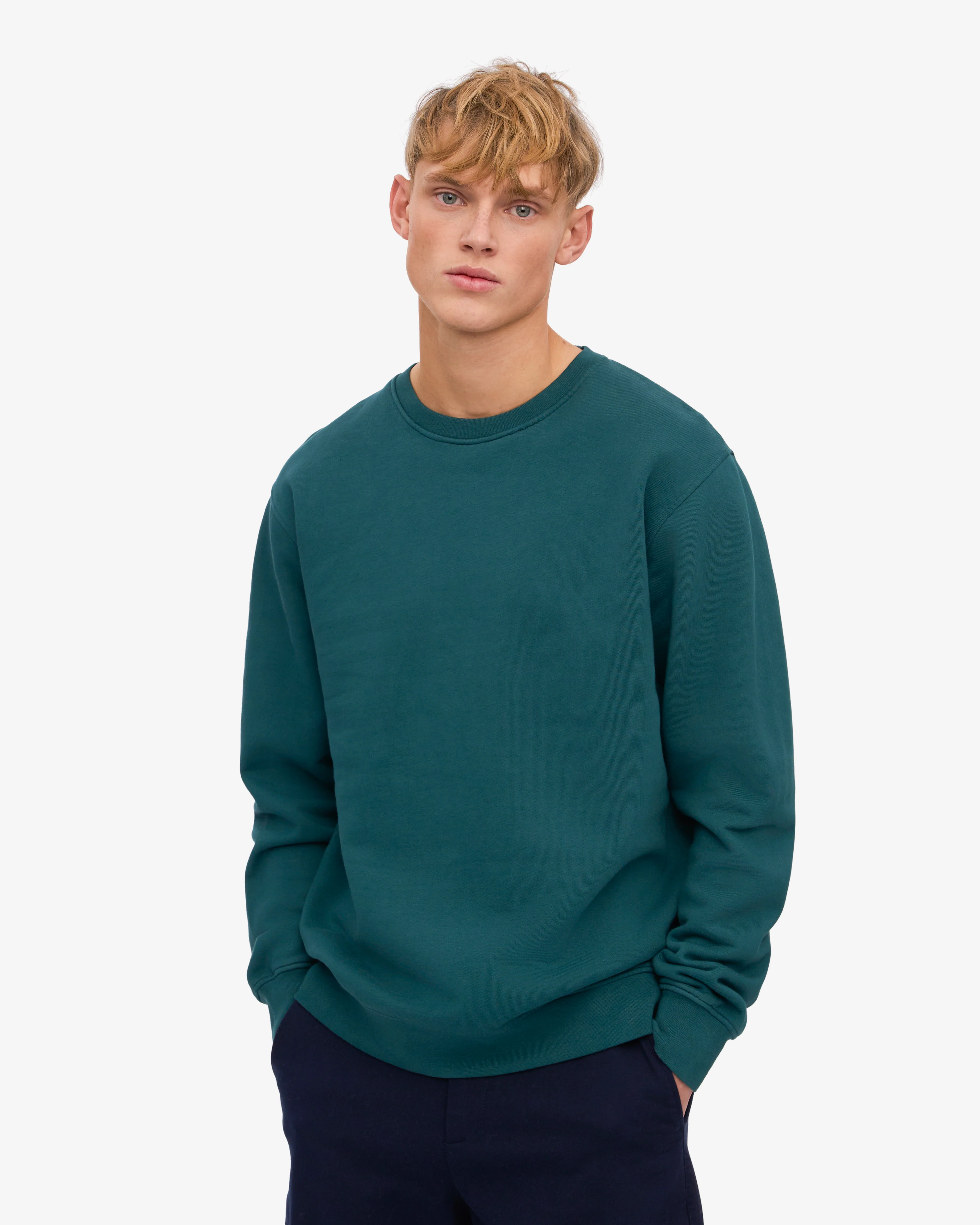 Classic Organic Crew - Ocean Green