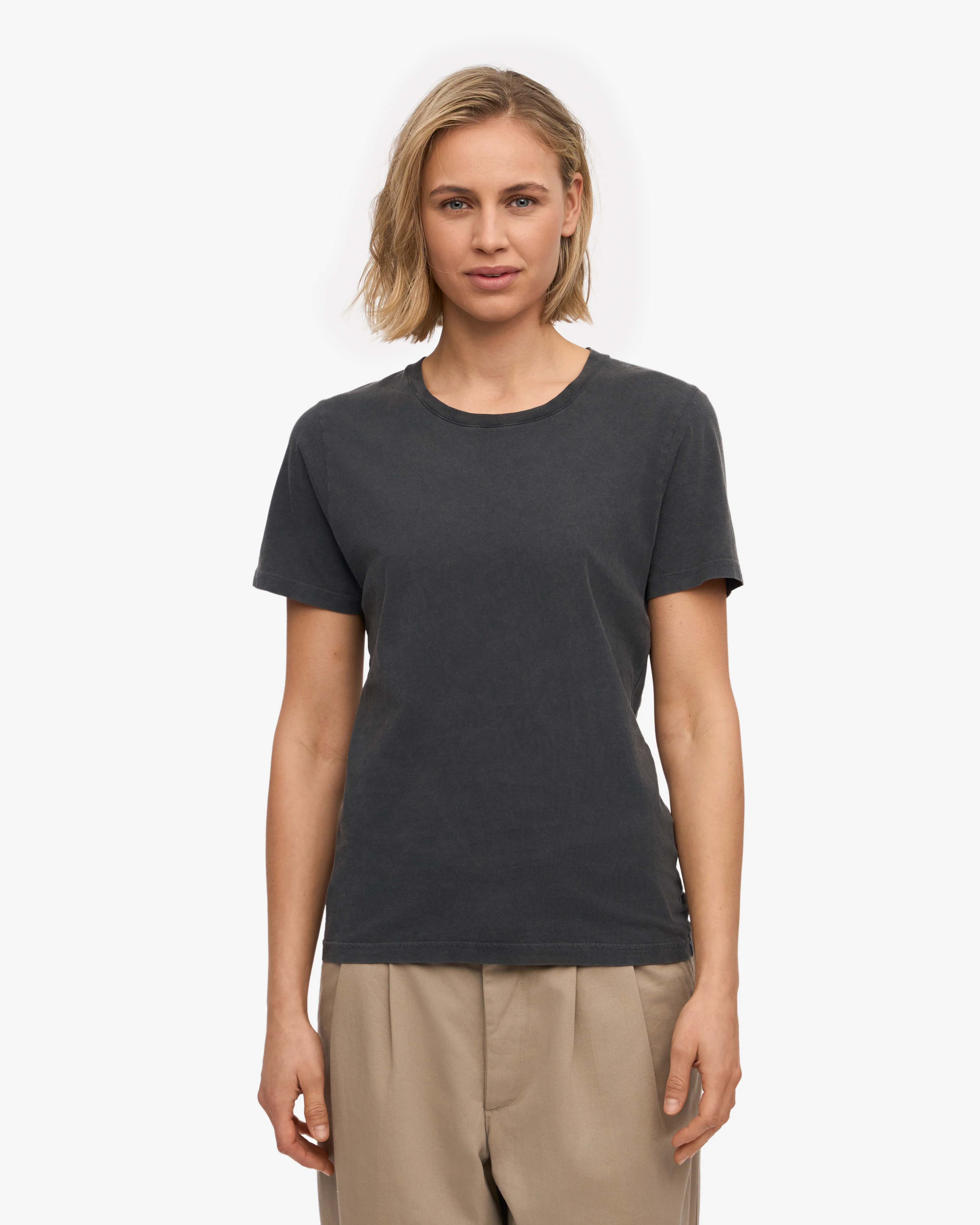 Women Light Organic Tee - Faded Black