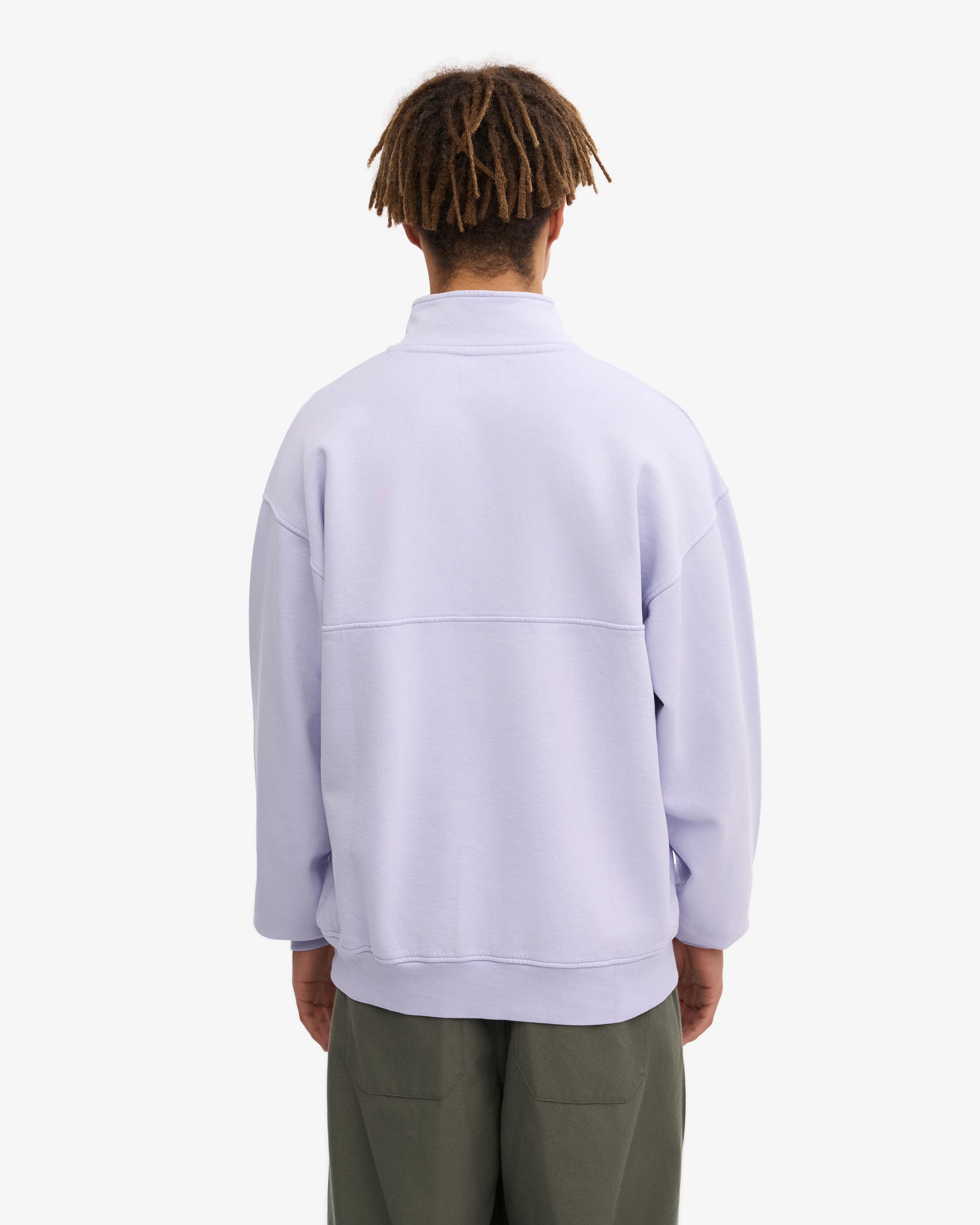 Organic Quarter Zip - Soft Lavender