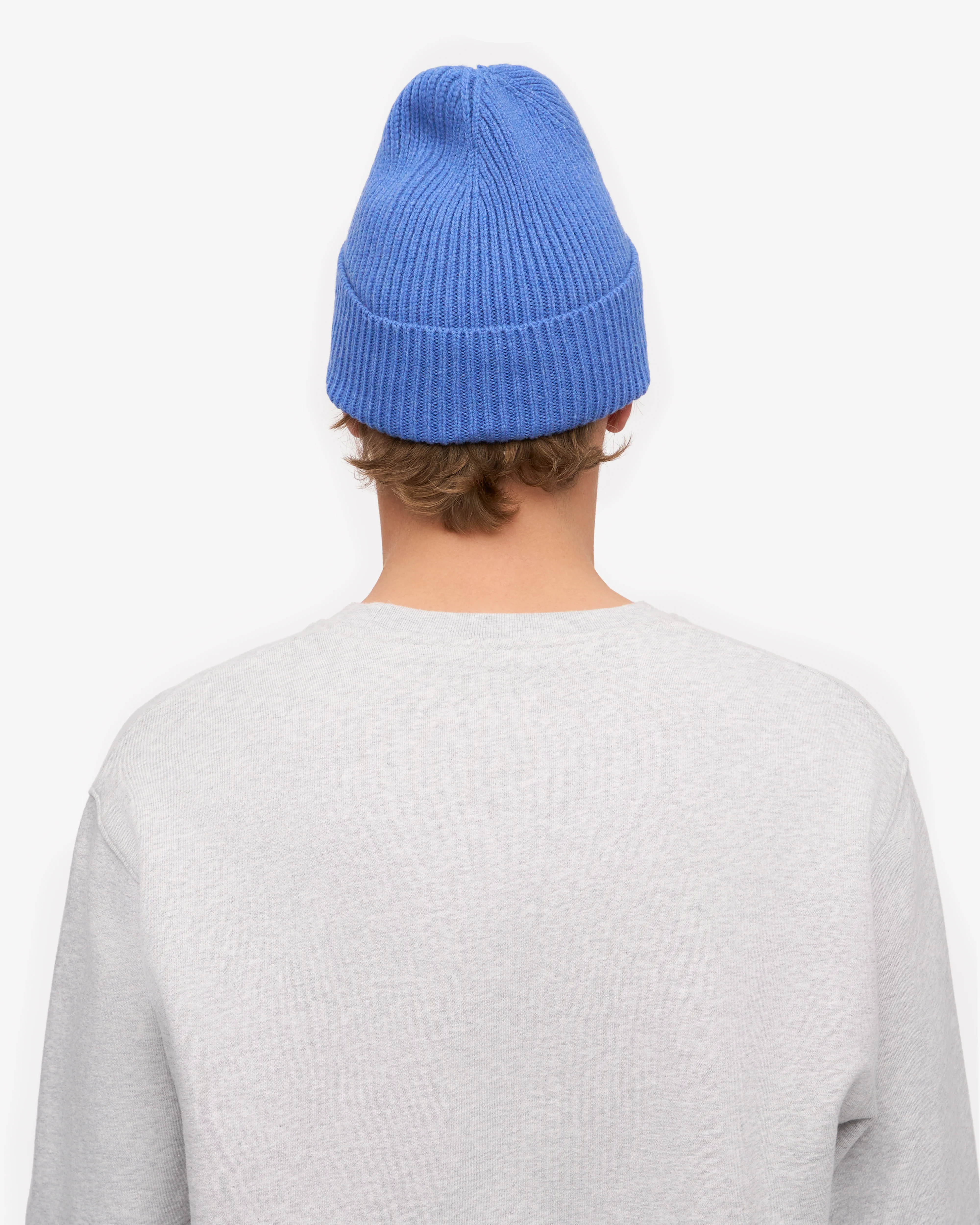 Merino Wool Beanie - Pacific Blue