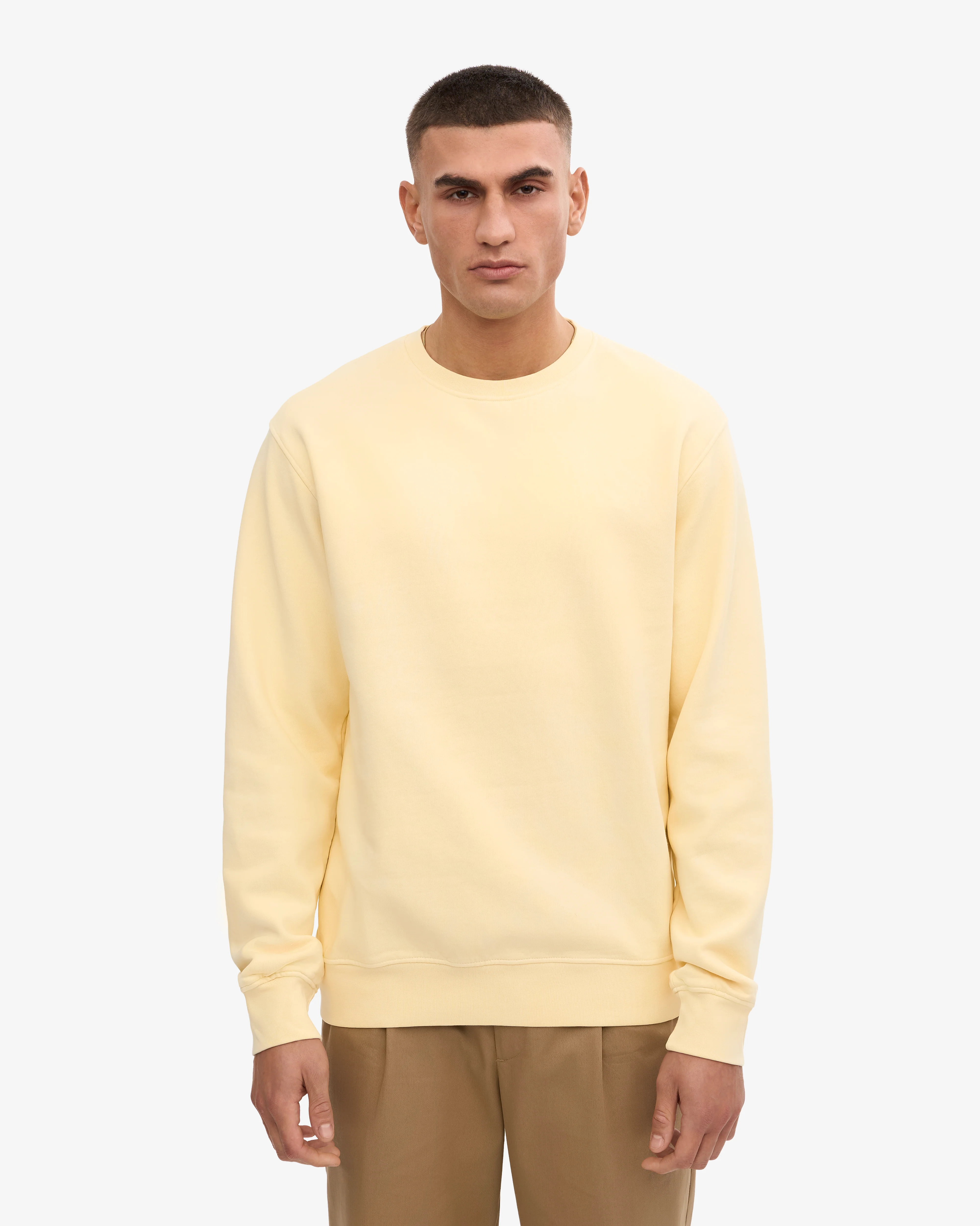 Classic Organic Crew - Soft Yellow