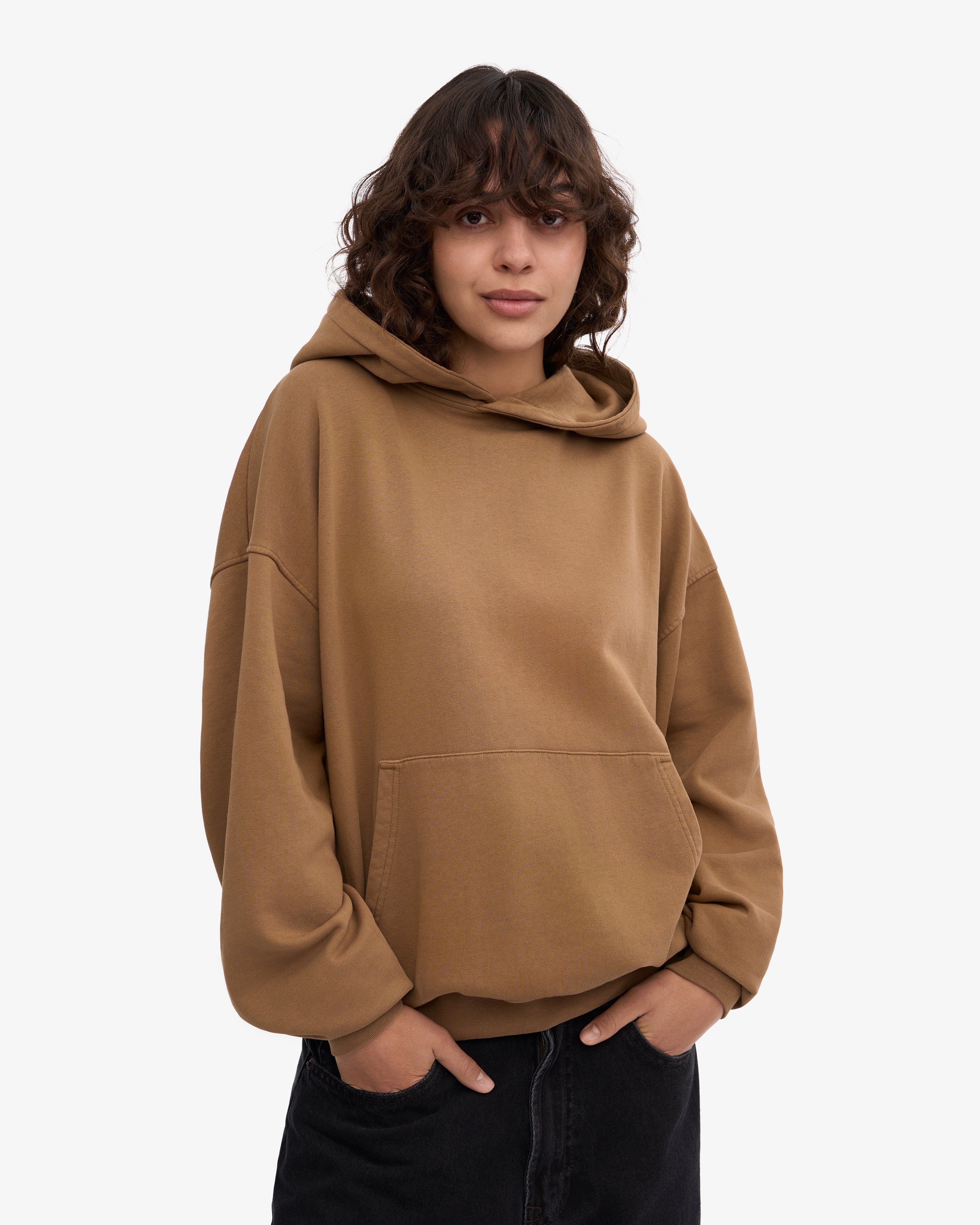 Organic Oversized Hood - Sahara Camel