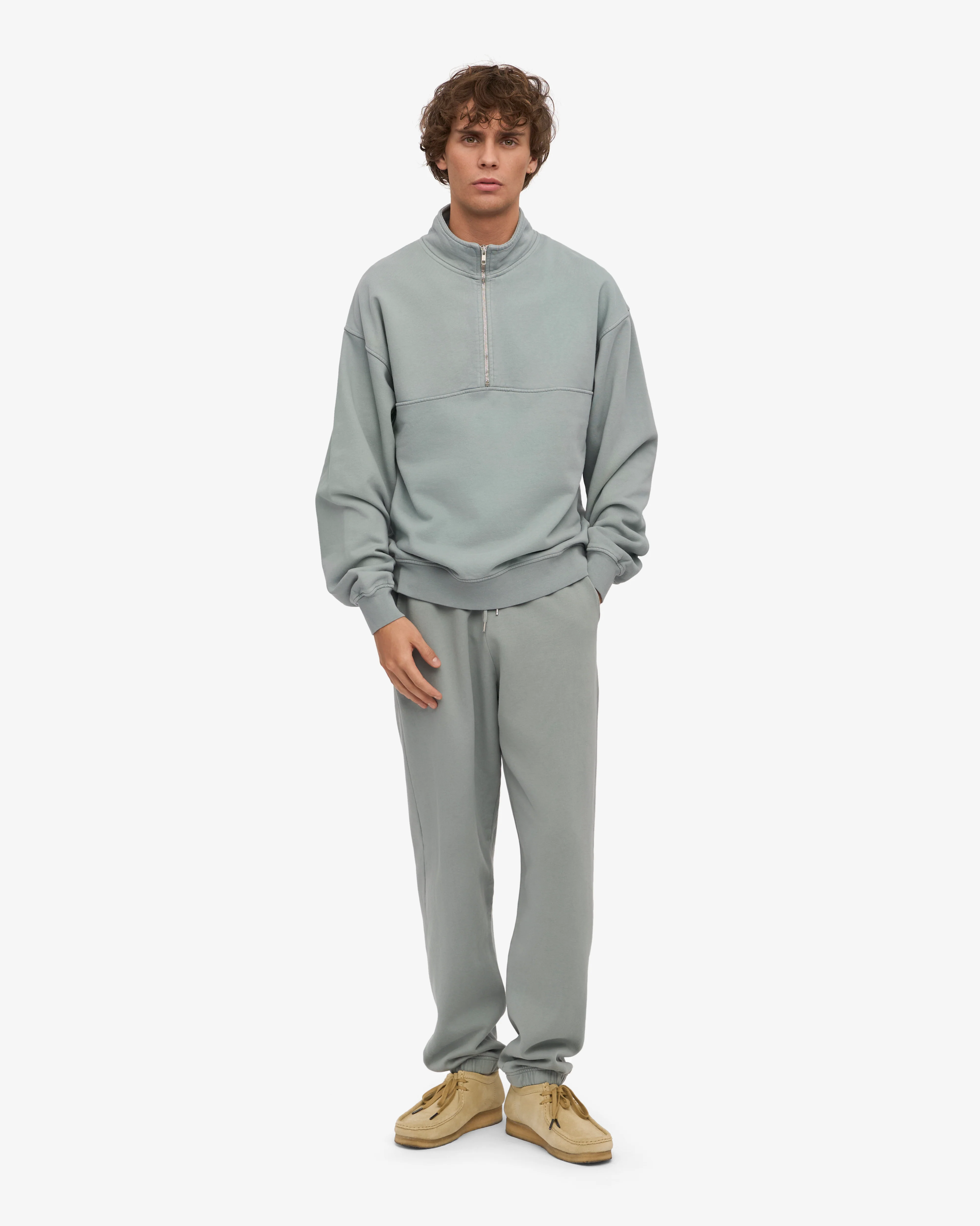 Organic Sweatpants - Steel Blue