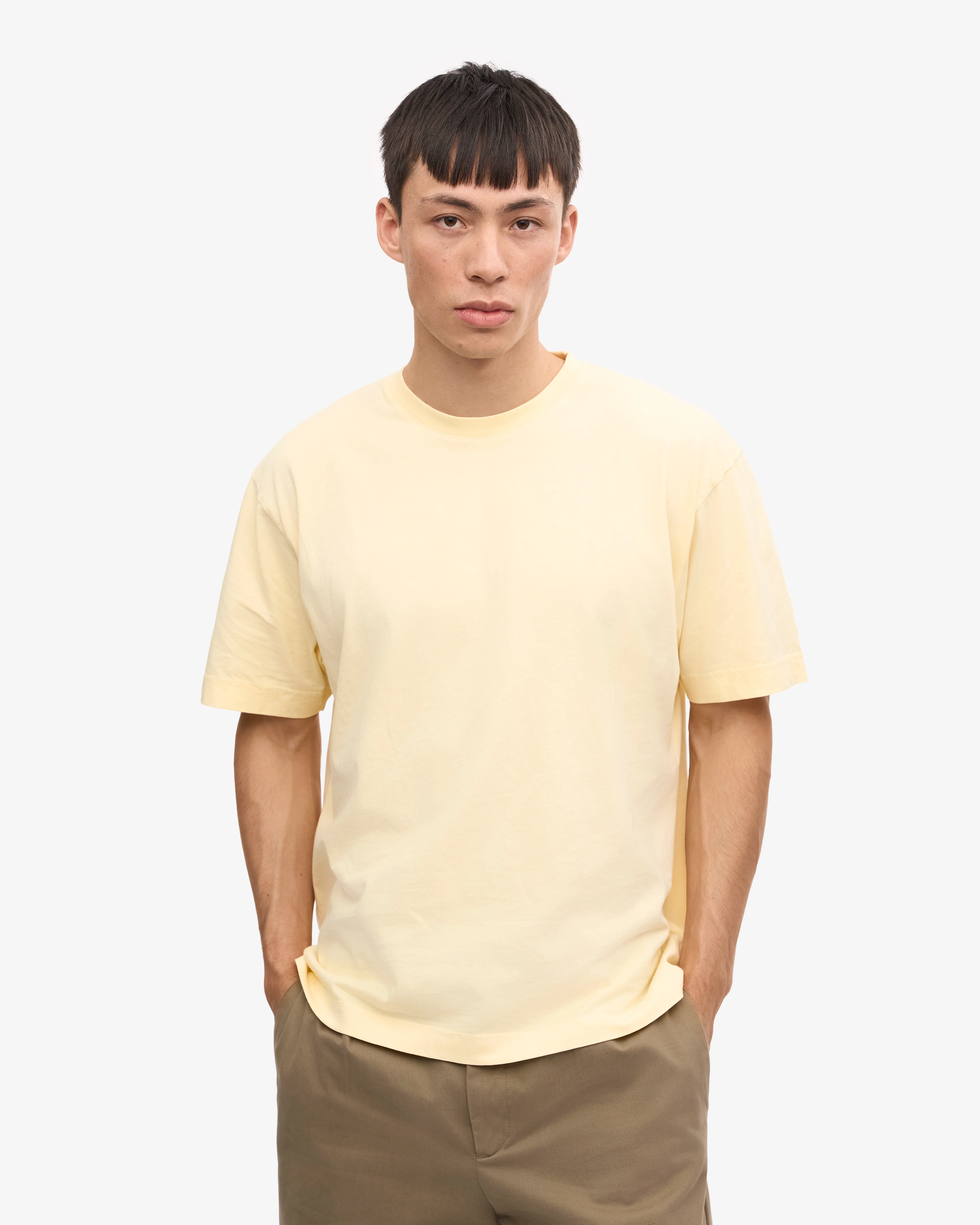 Oversized Organic T-Shirt - Soft Yellow