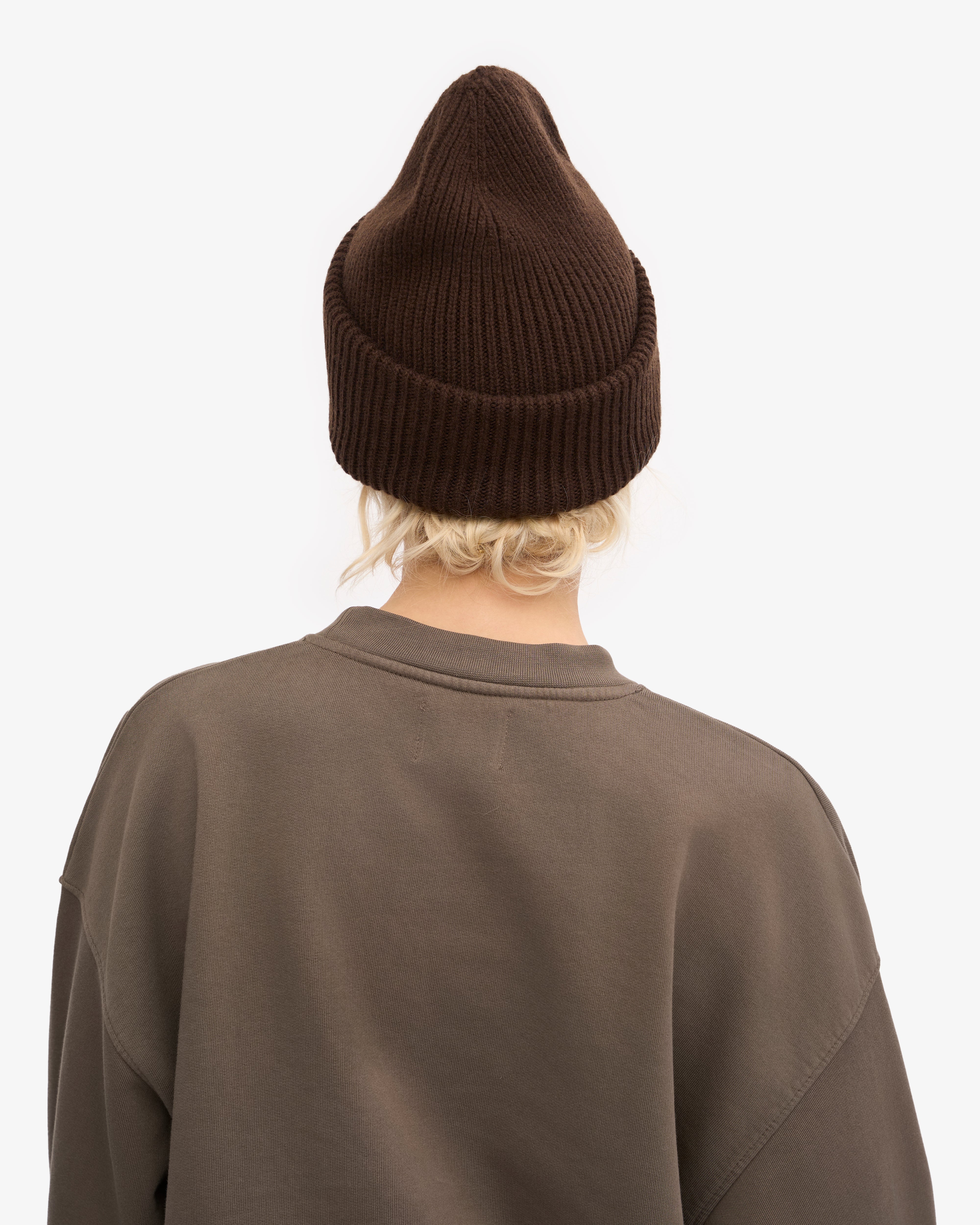 Merino Wool Hat - Coffee Brown