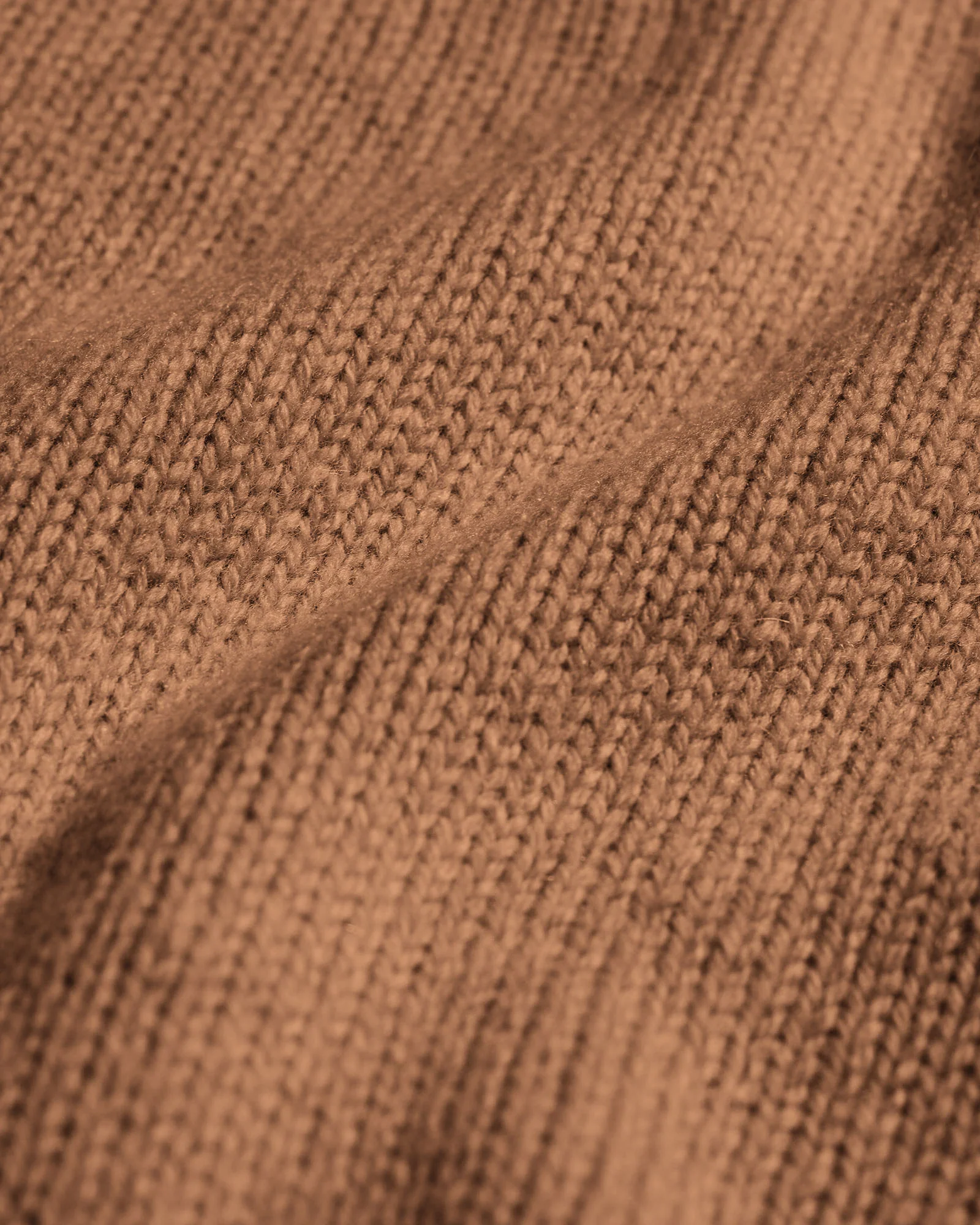 Oversized Merino Wool Crew - Sahara Camel