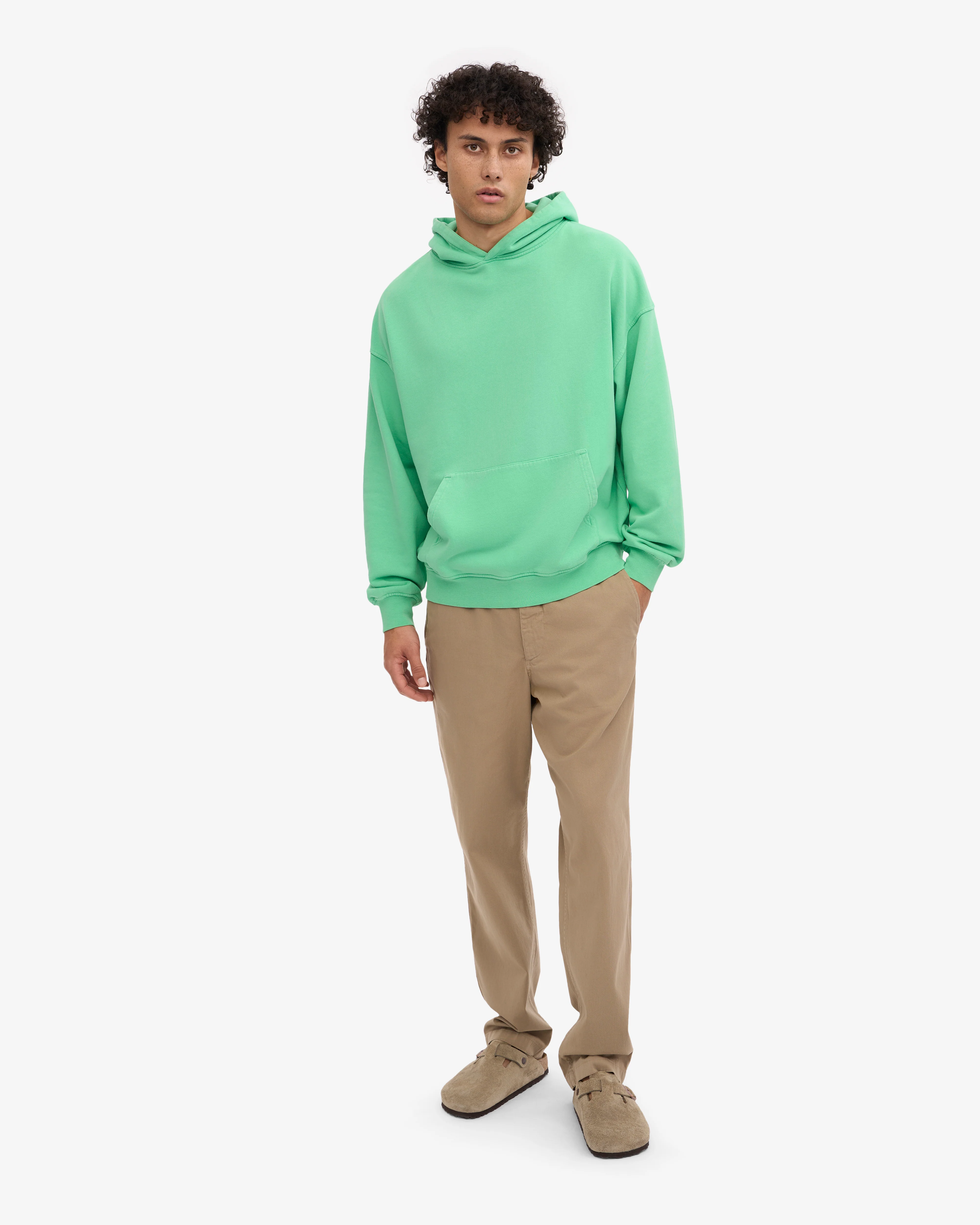 Organic Oversized Hood - Spring Green