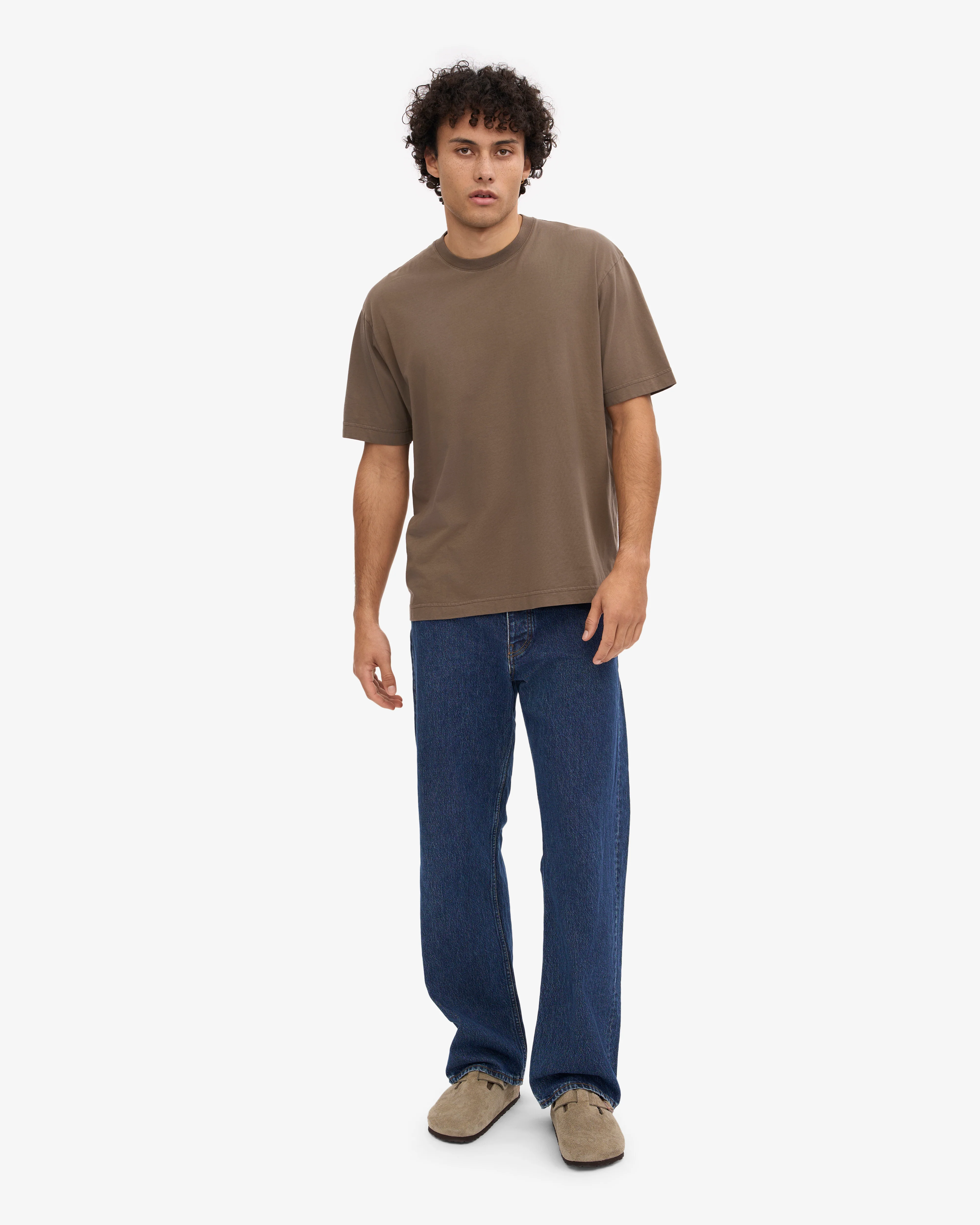 Oversized Organic T-Shirt - Cedar Brown