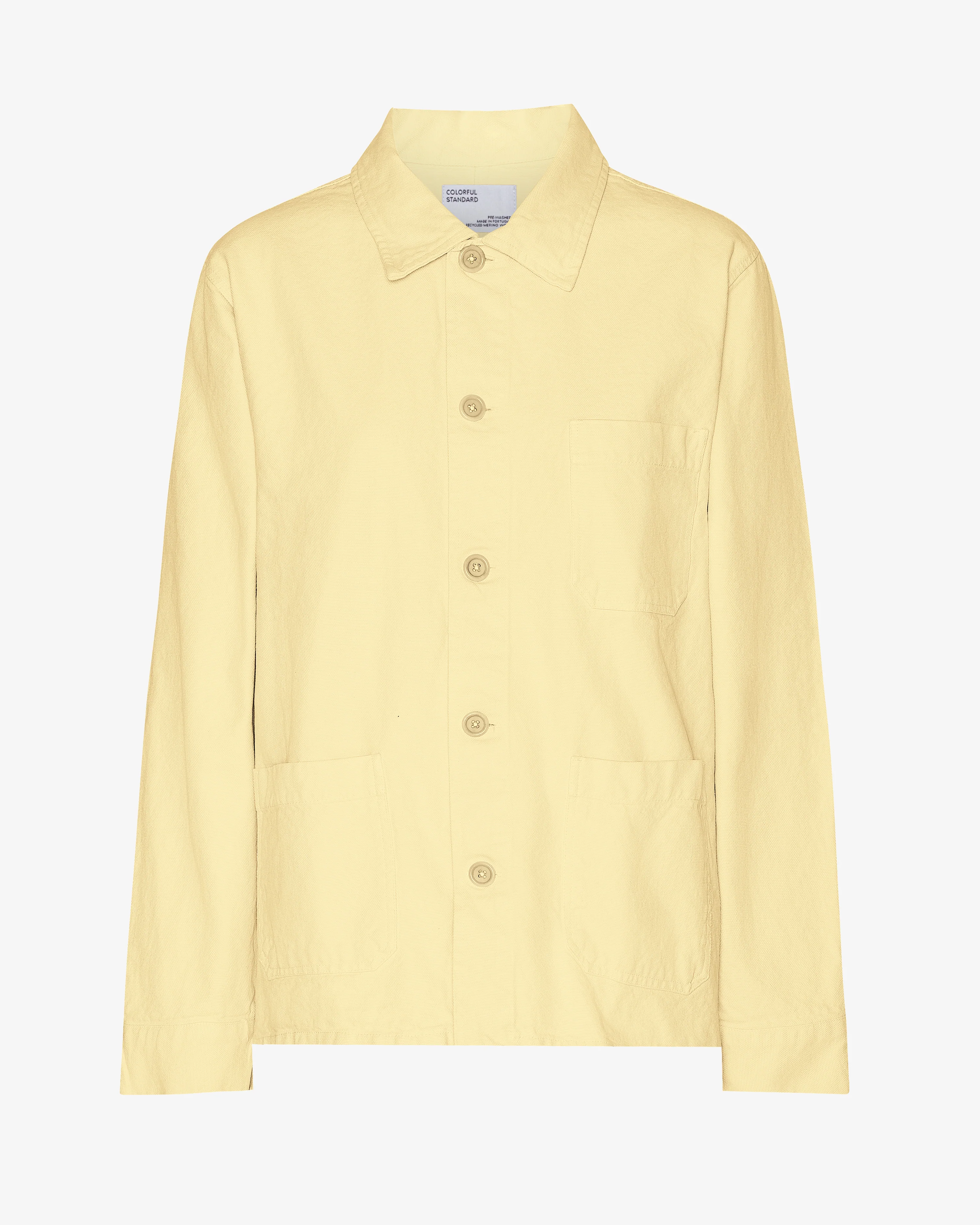 Organic Workwear Jacket - Soft Yellow