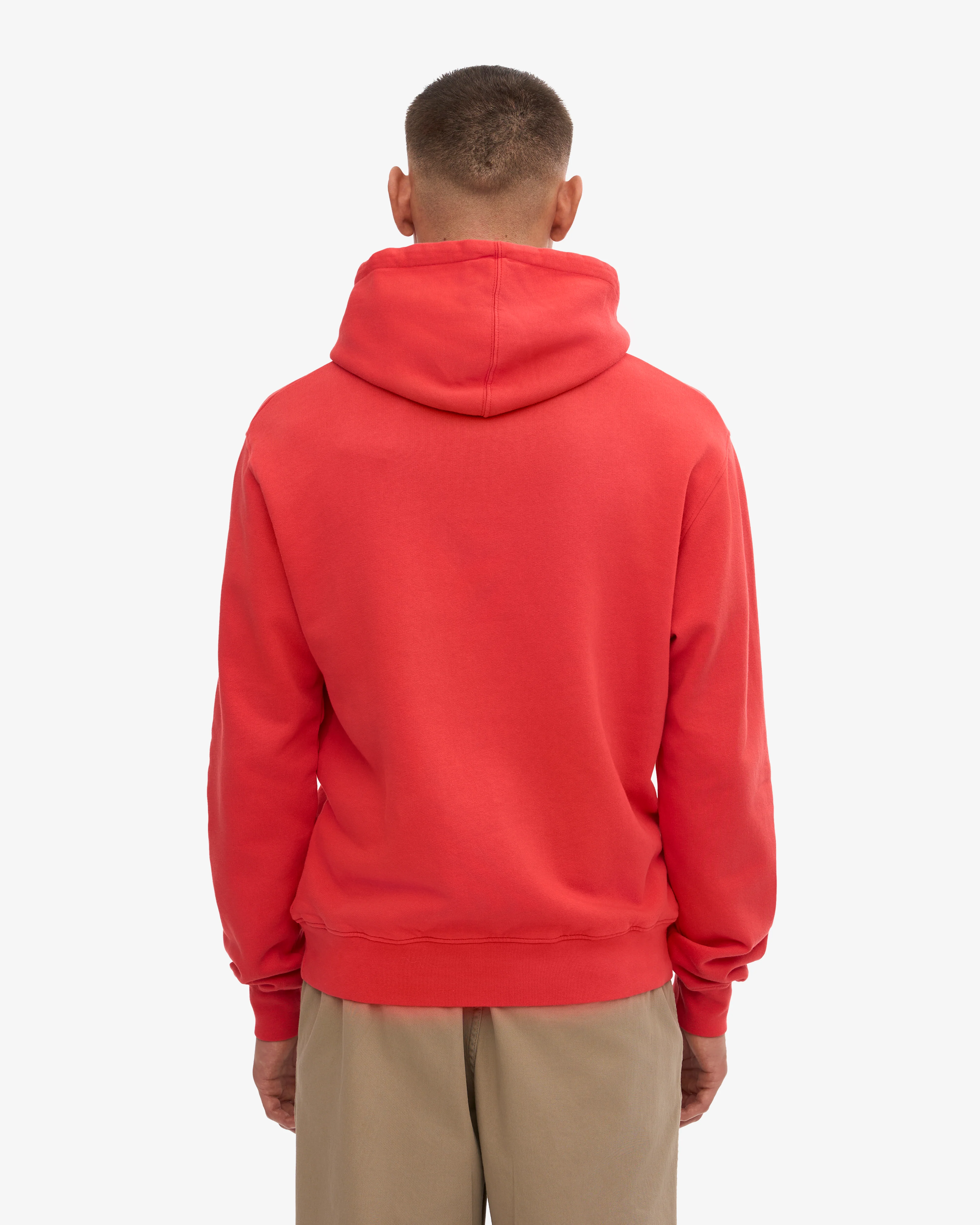 Classic Organic Hood - Red Tangerine