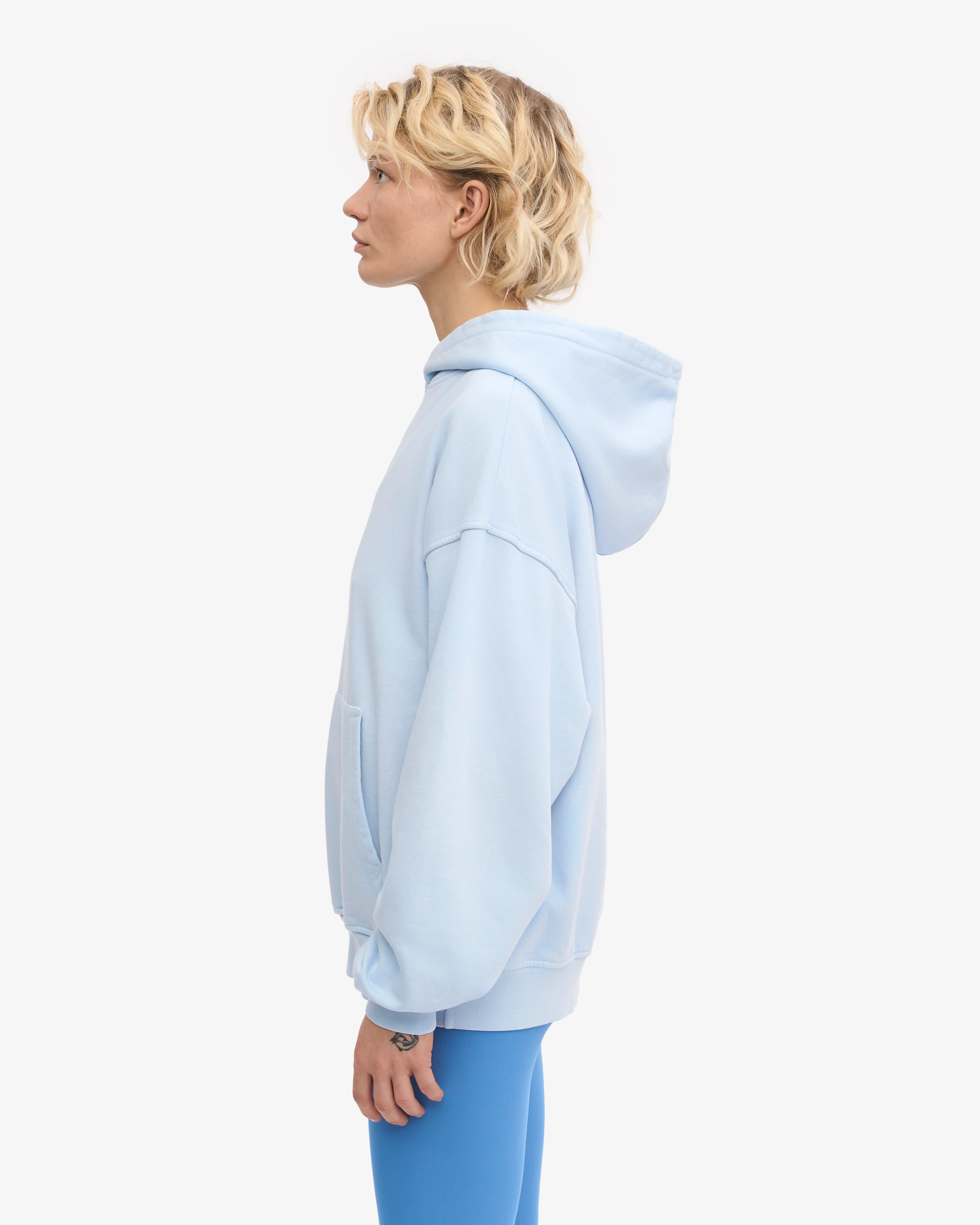 Organic Oversized Hood - Polar Blue