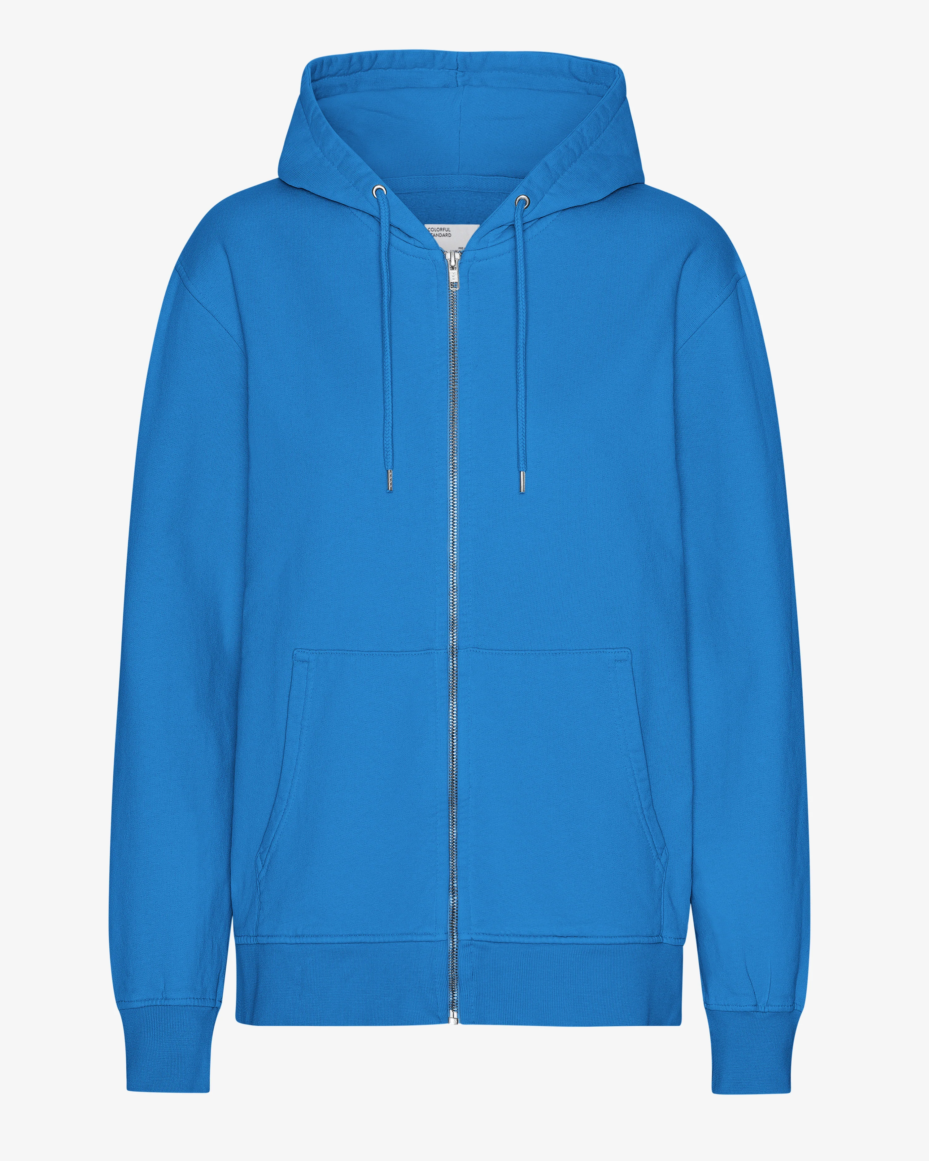 Classic Organic Zip Hood - Pacific Blue