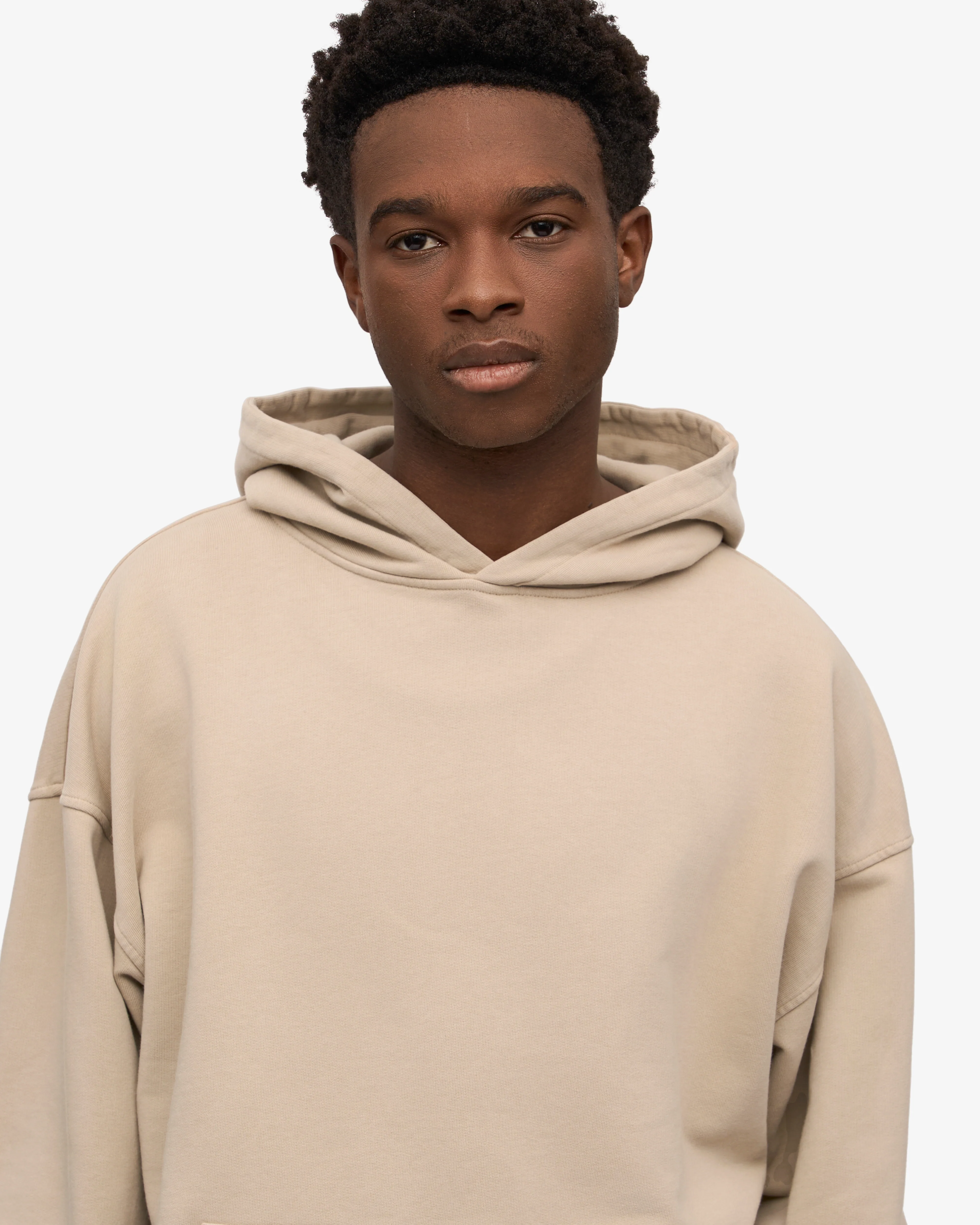 Organic Oversized Hood - Oyster Grey