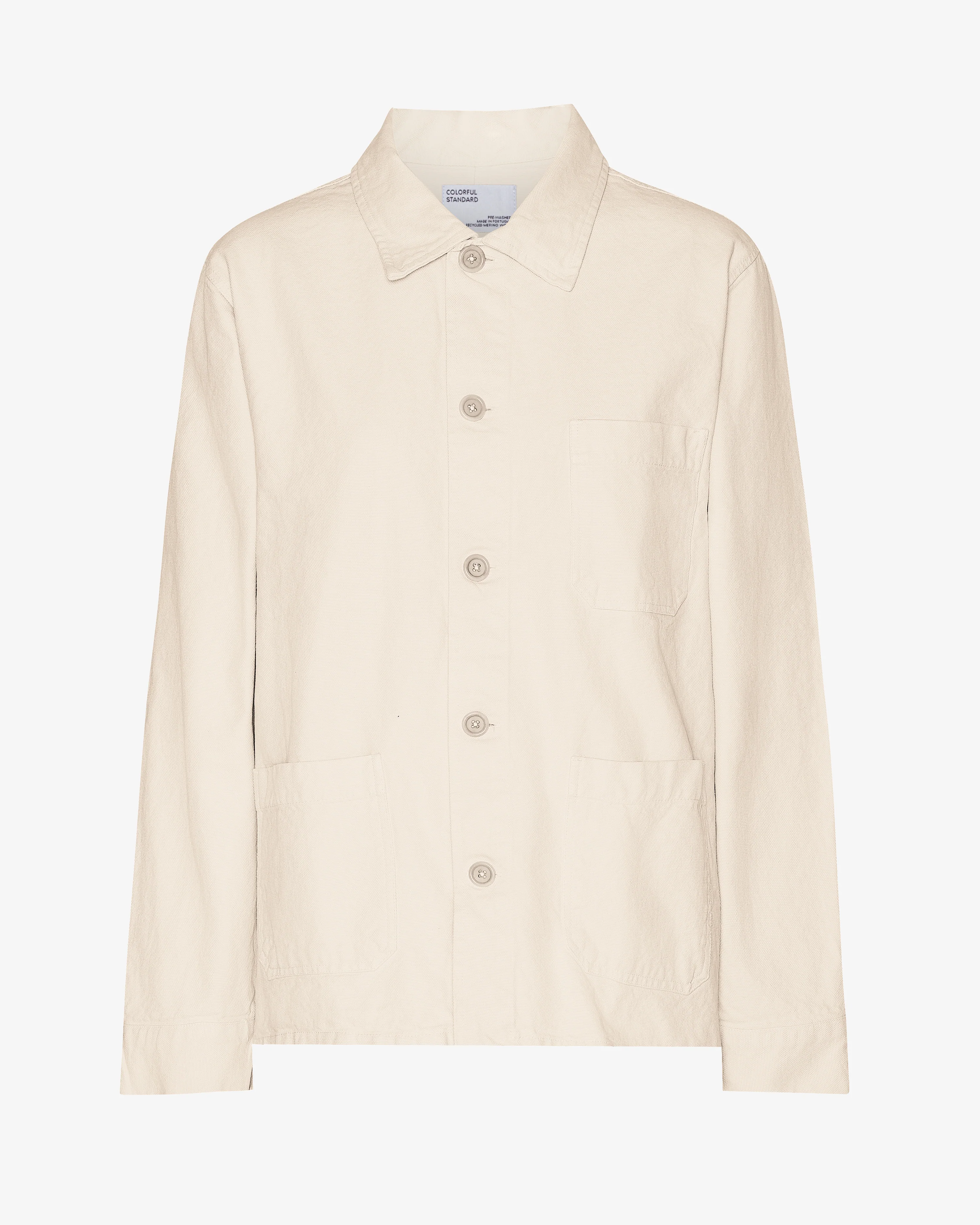 Organic Workwear Jacket - Ivory White