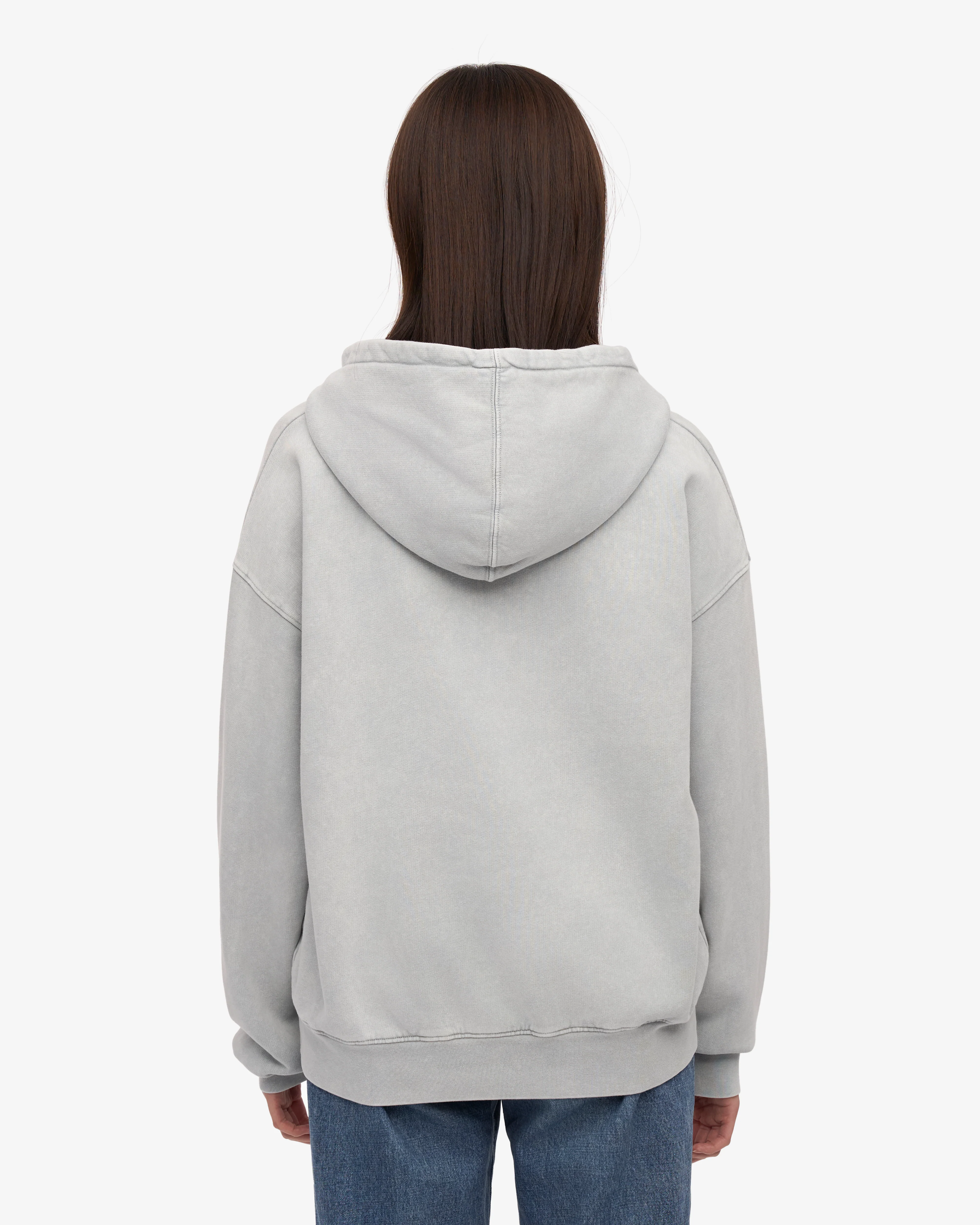Organic Oversized Hood - Faded Grey