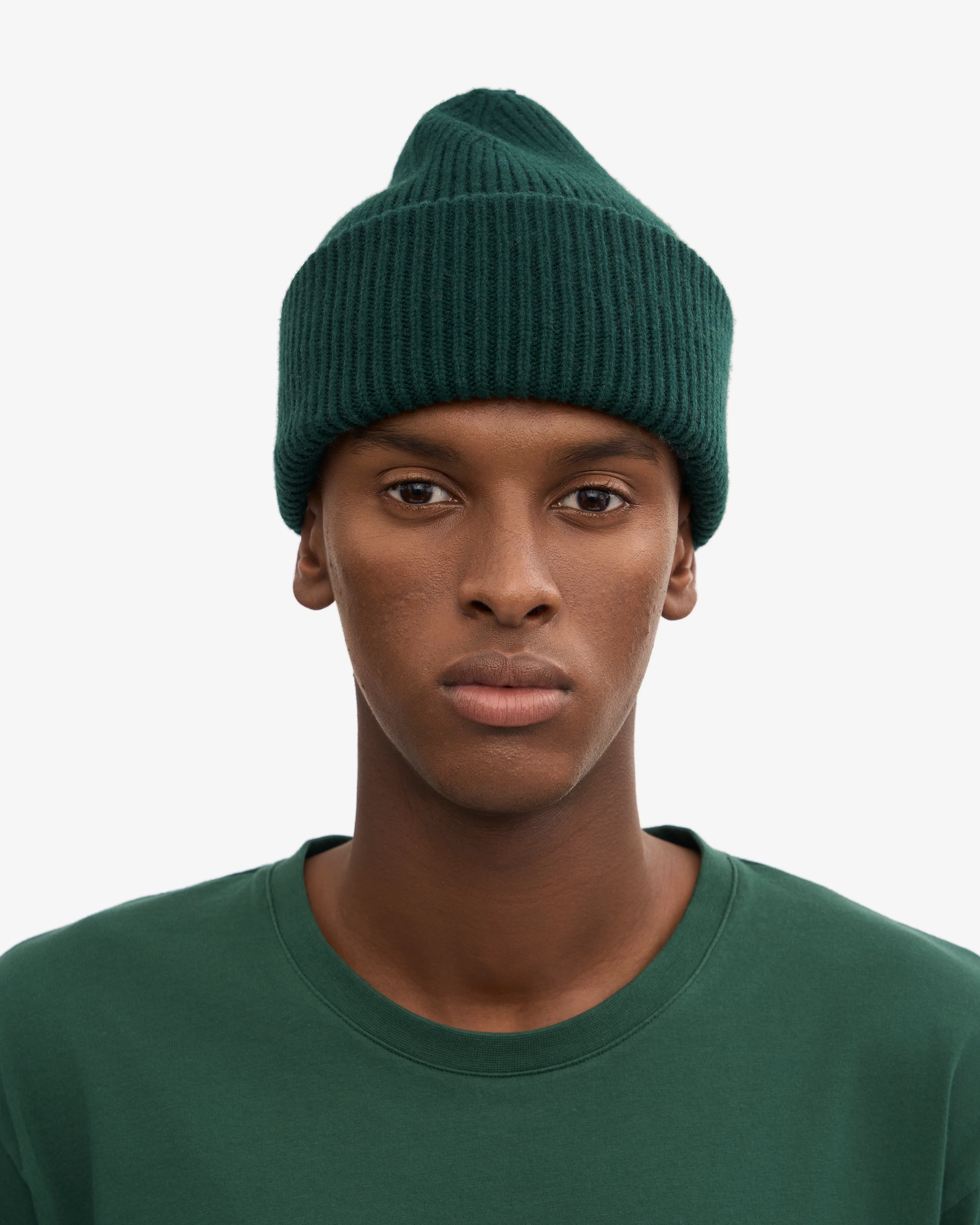 Merino Wool Hat - Emerald Green