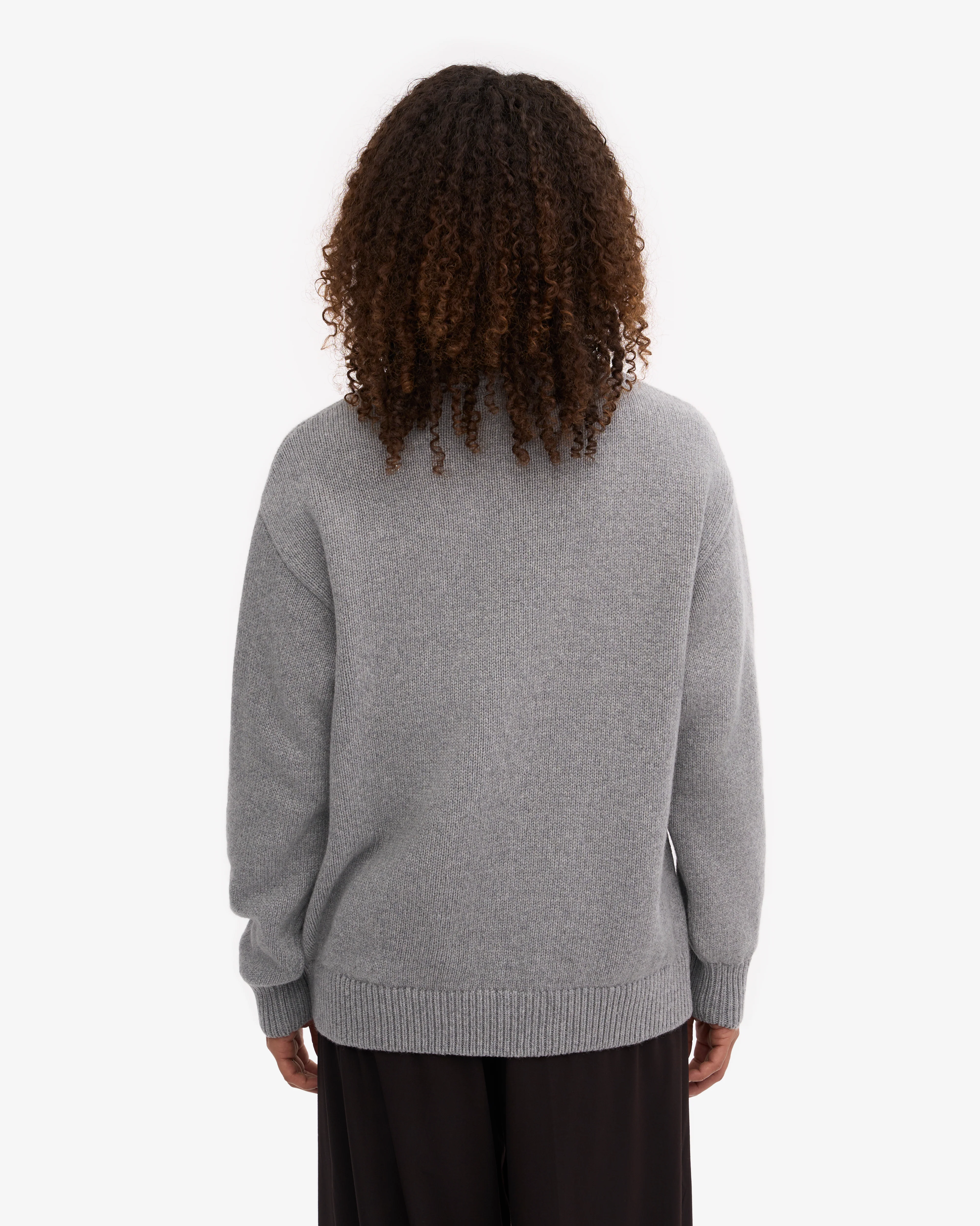 Merino Wool Turtleneck - Heather Grey