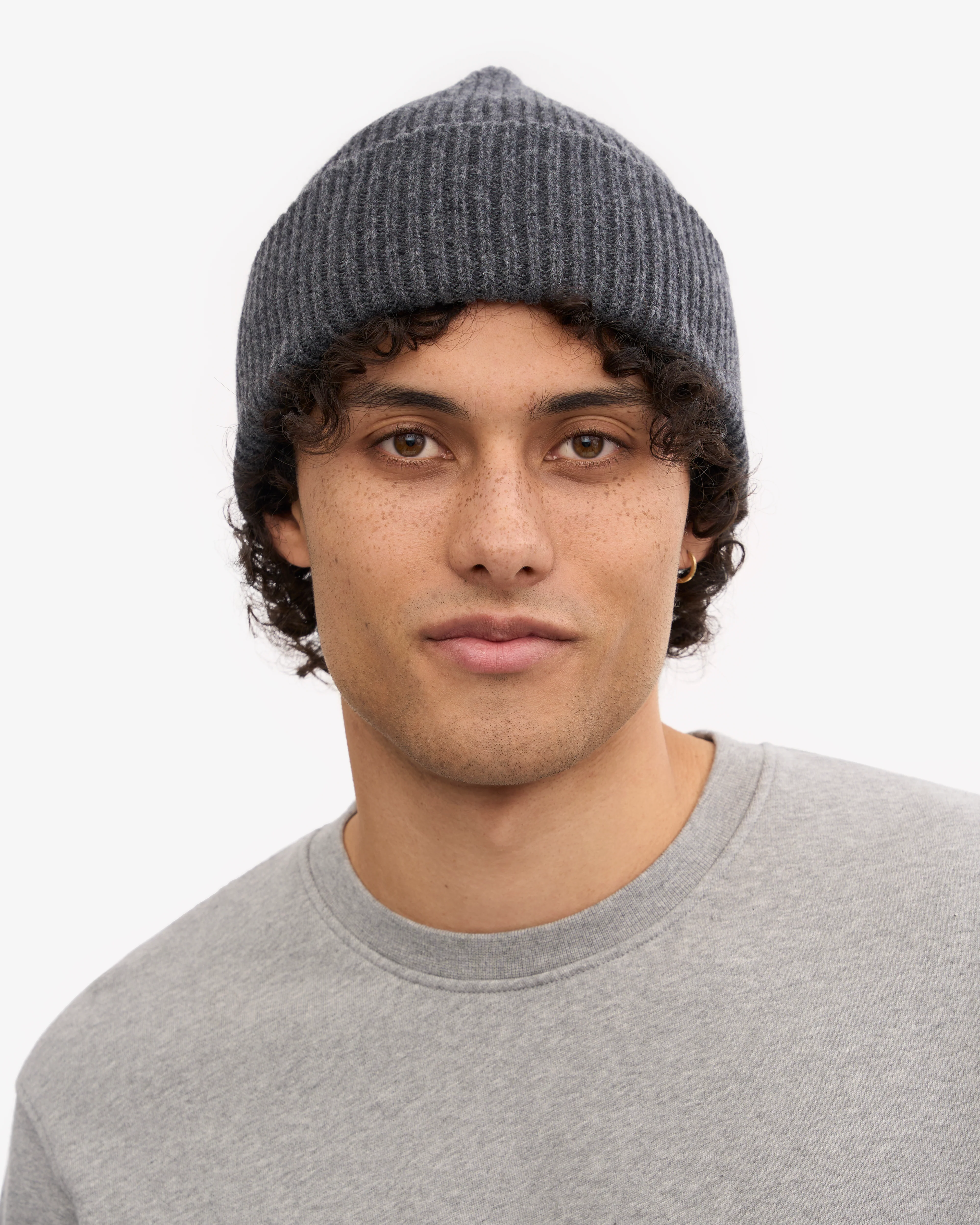 Merino Wool Hat - Lava Grey