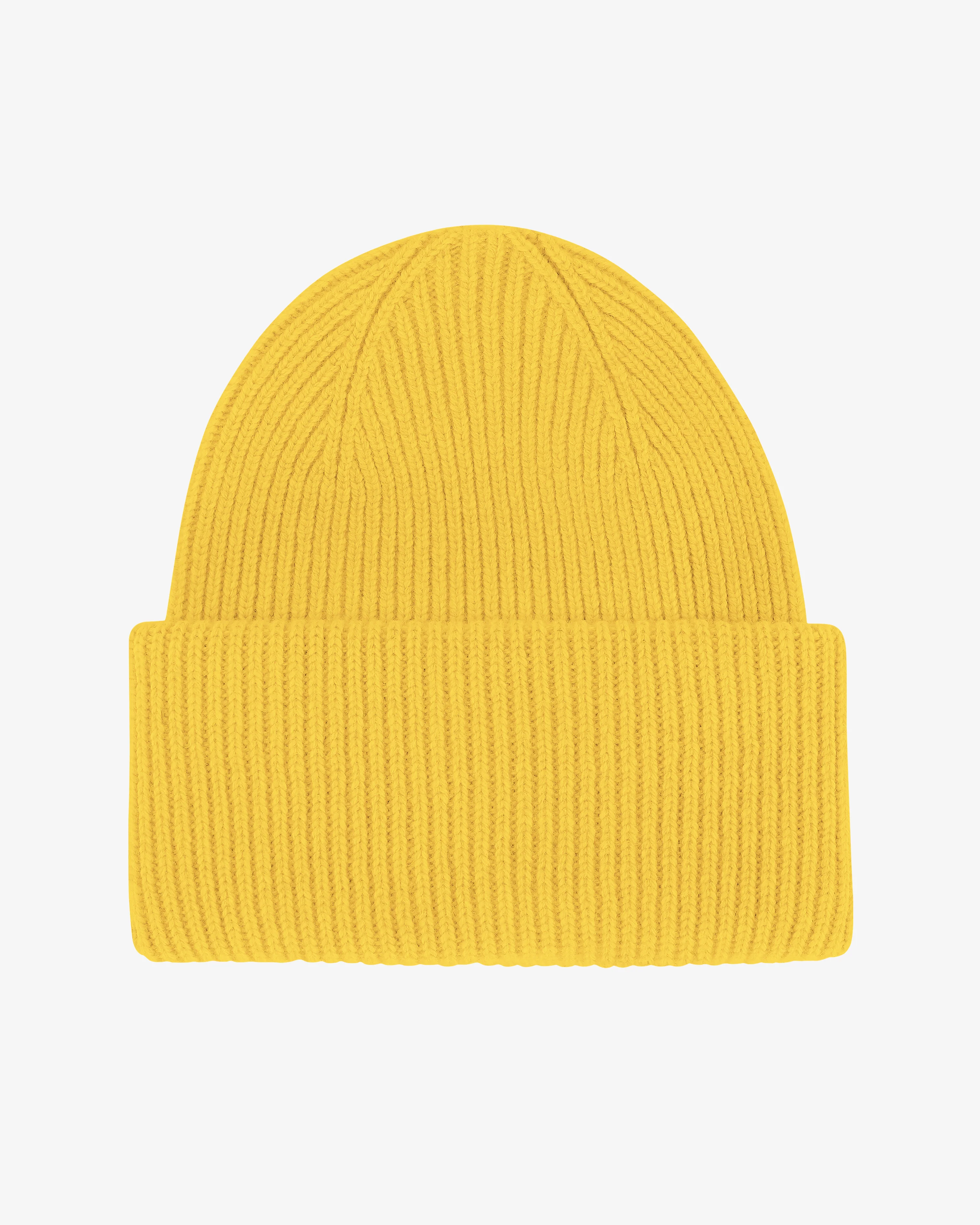 Merino Wool Hat - Lemon Yellow