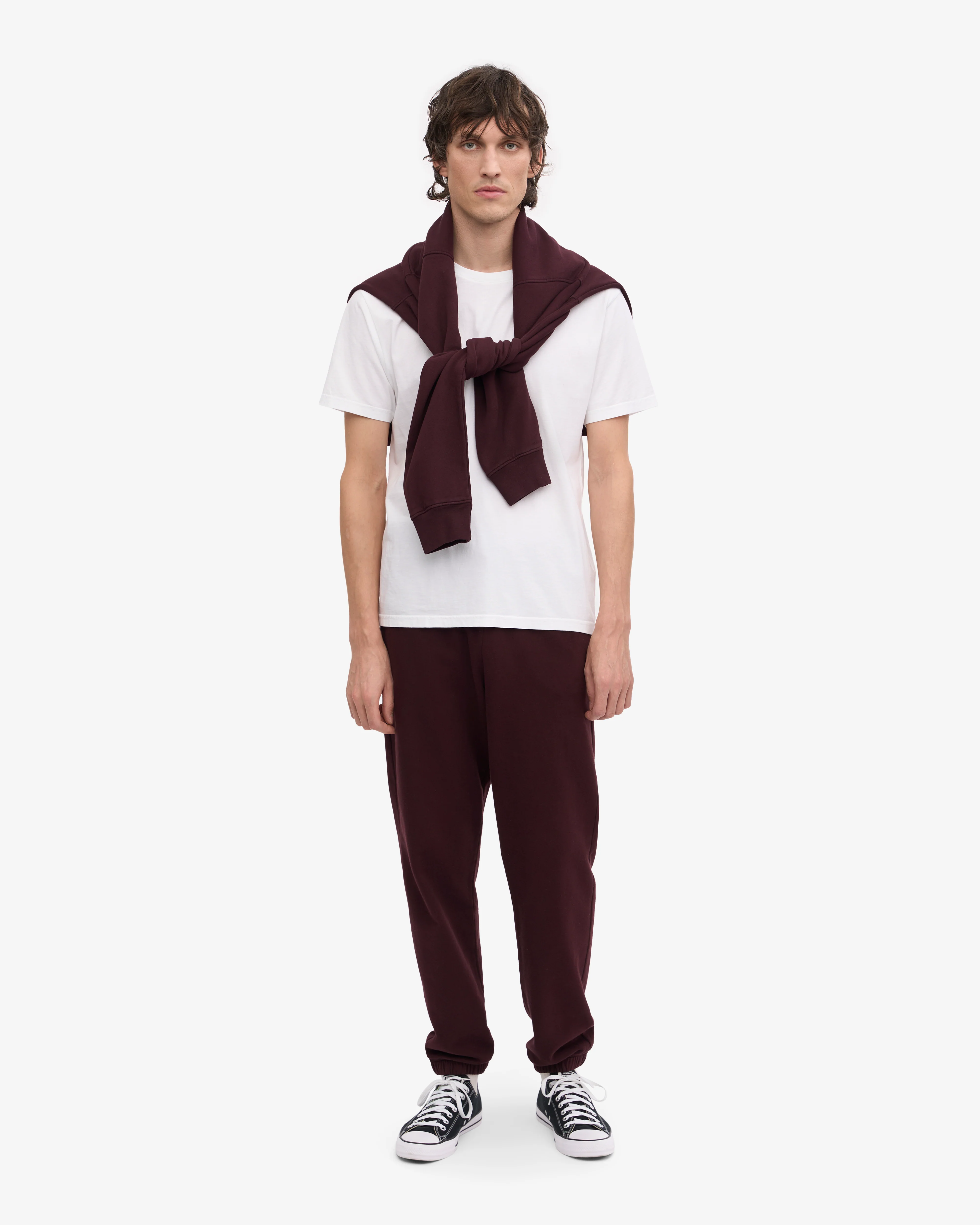 Organic Sweatpants - Oxblood Red