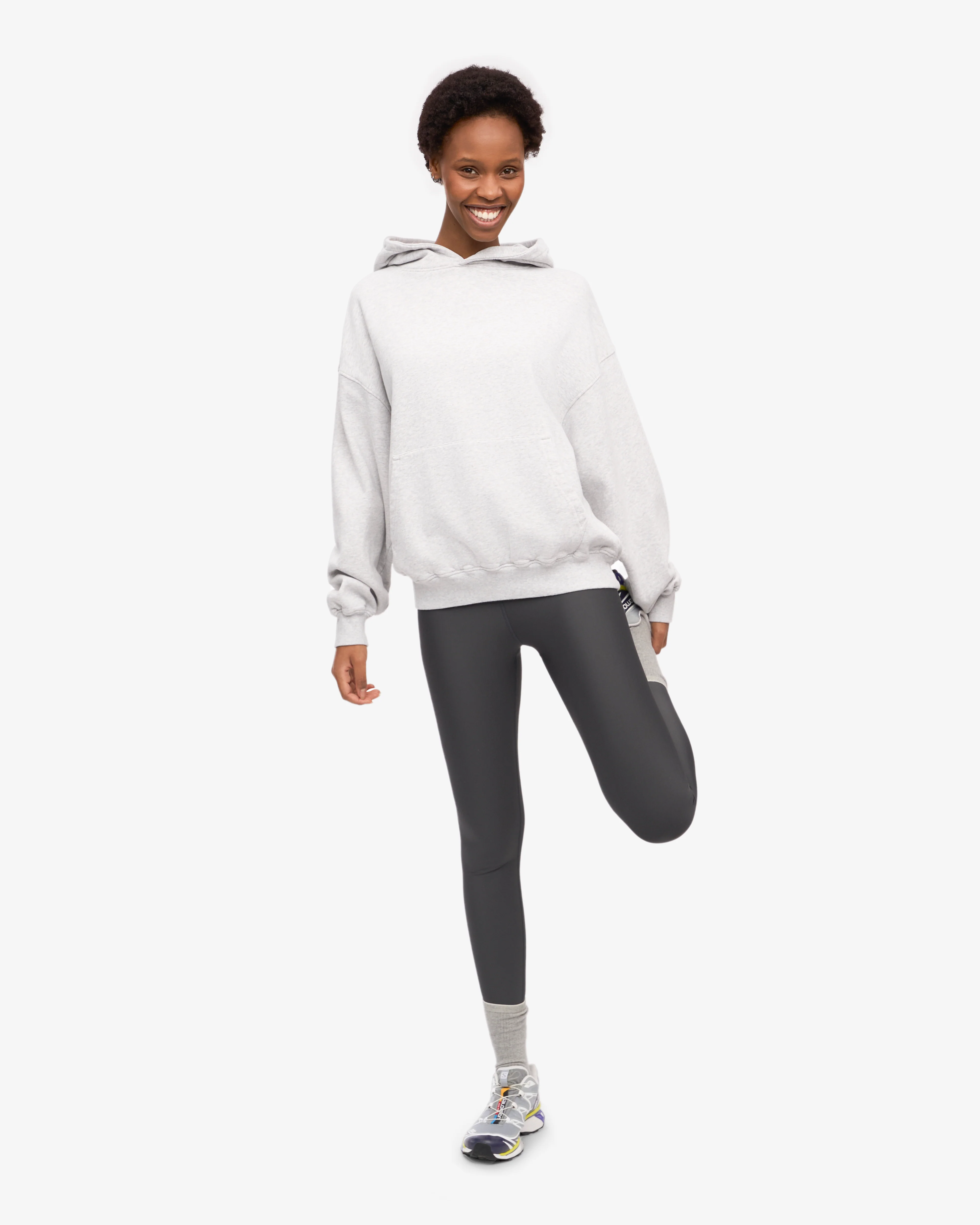 Organic Oversized Hood - Snow Melange