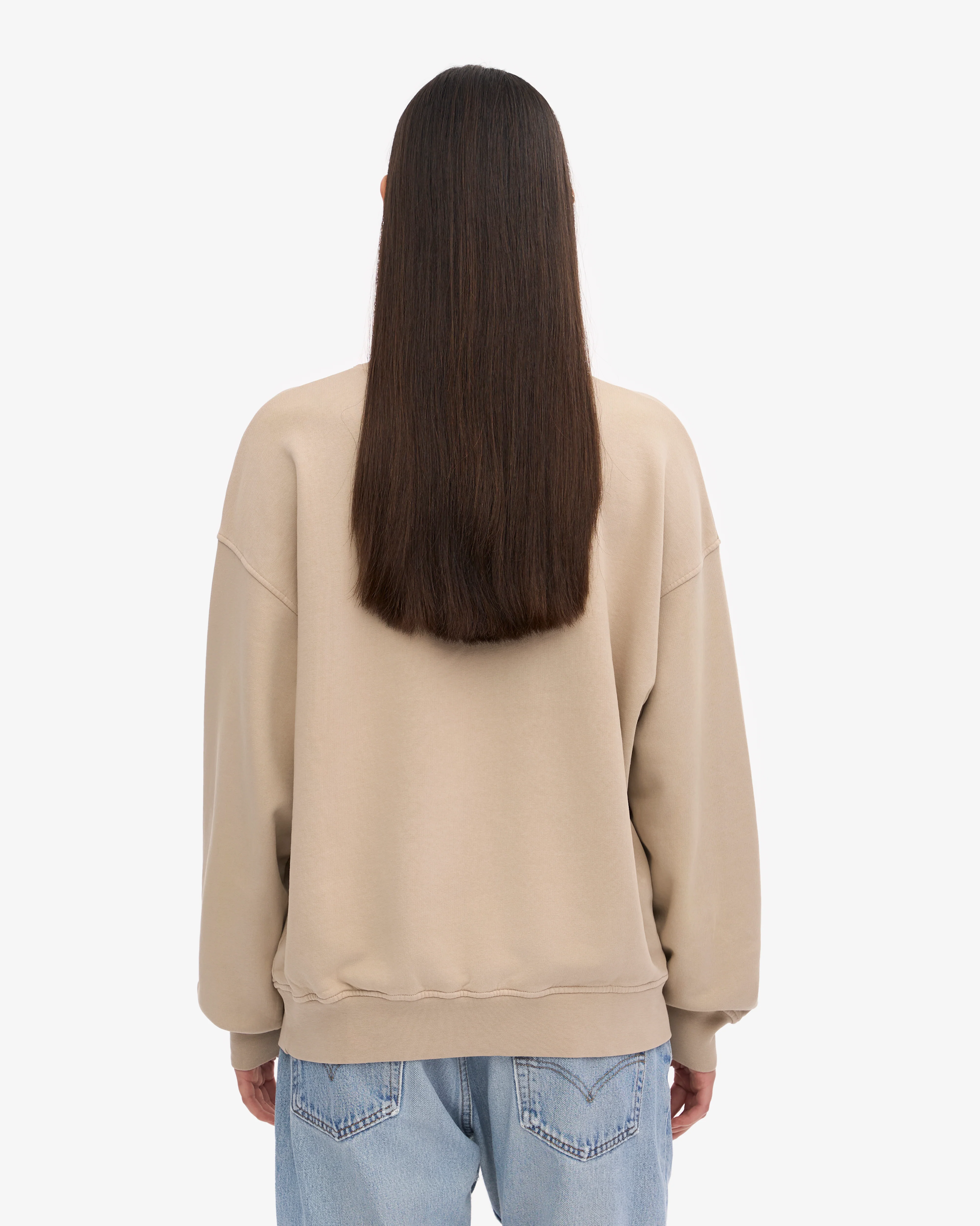 Organic Oversized Crew - Oyster Grey