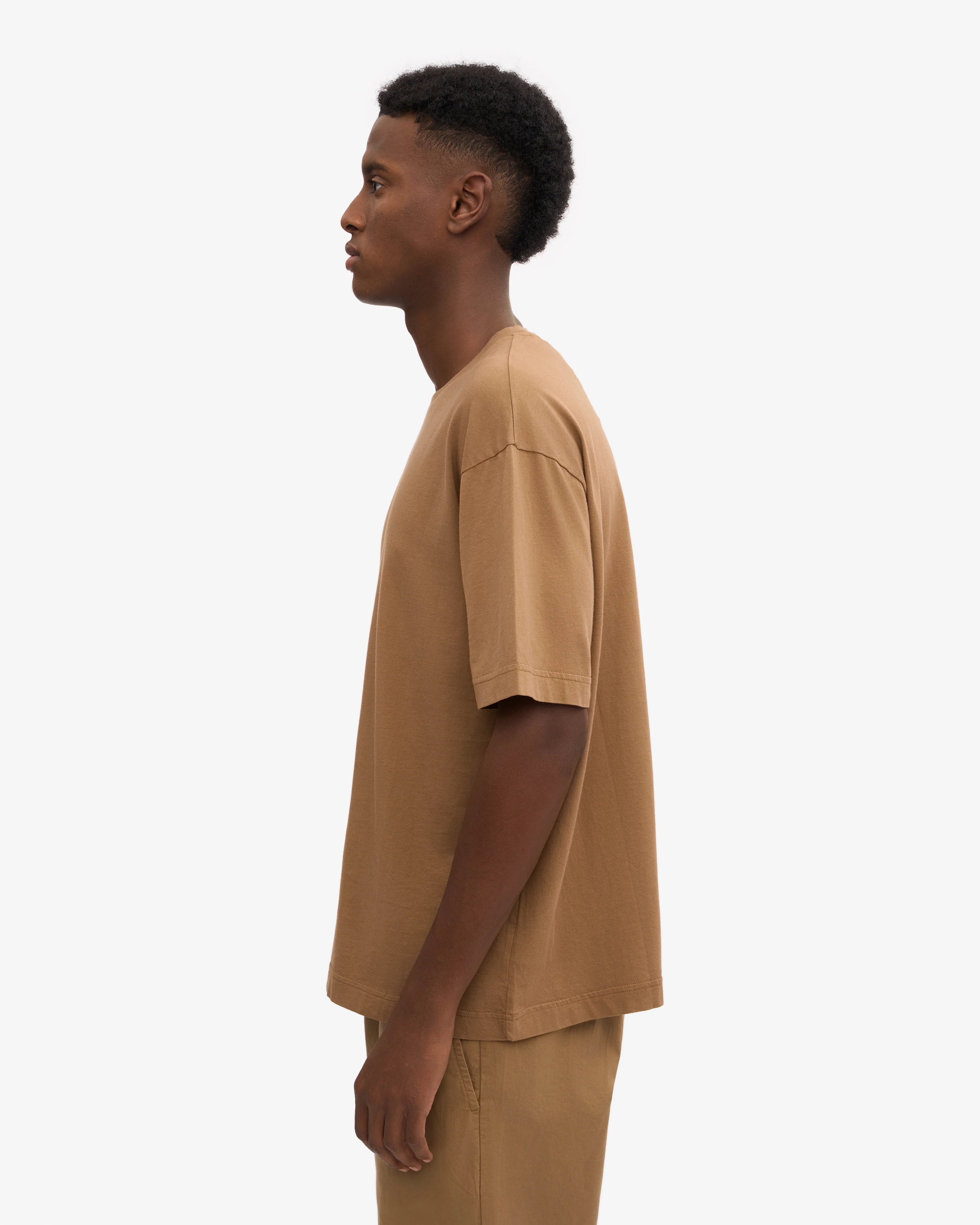 Oversized Organic T-Shirt - Sahara Camel