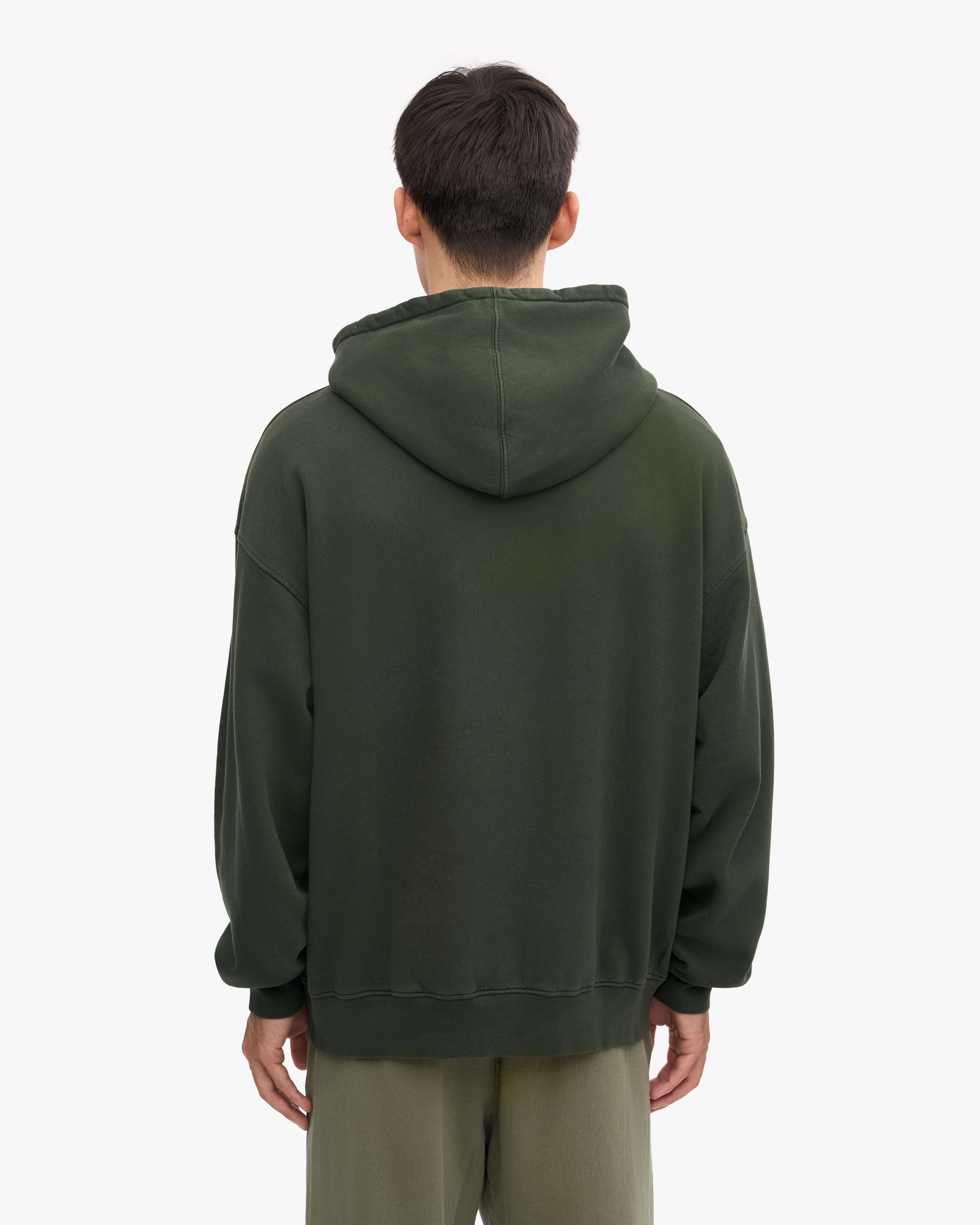Organic Oversized Hood - Hunter Green