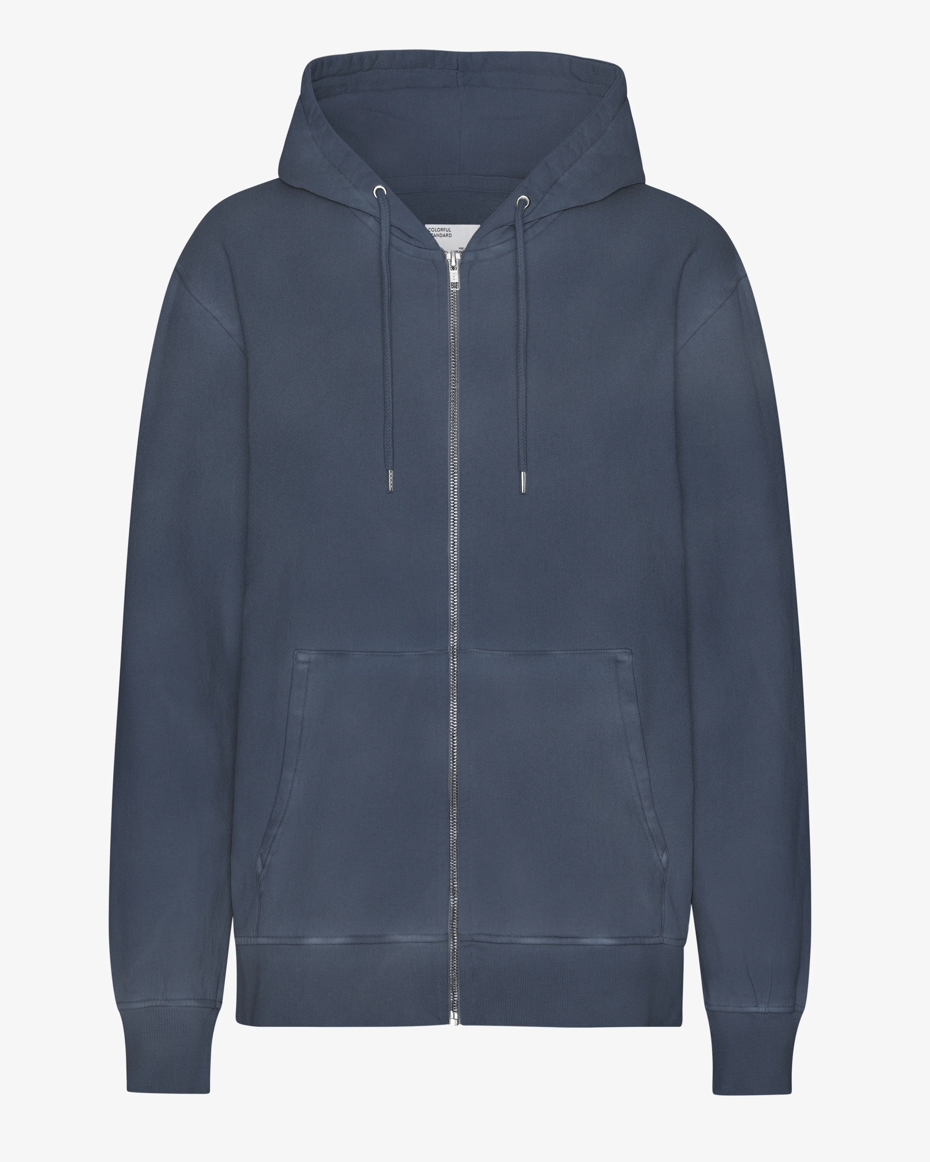 Classic Organic Zip Hood - Neptune Blue