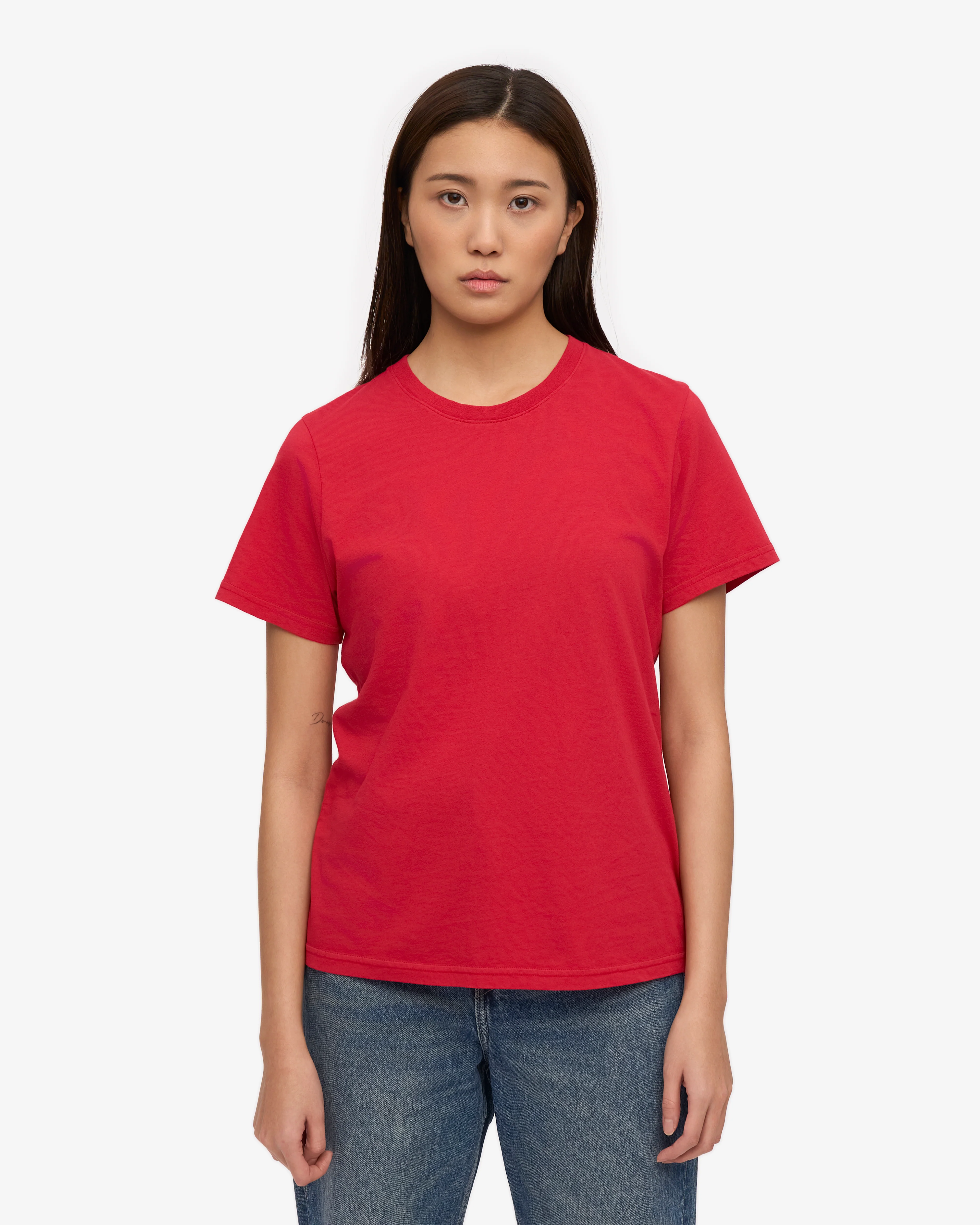 Women Light Organic Tee - Scarlet Red