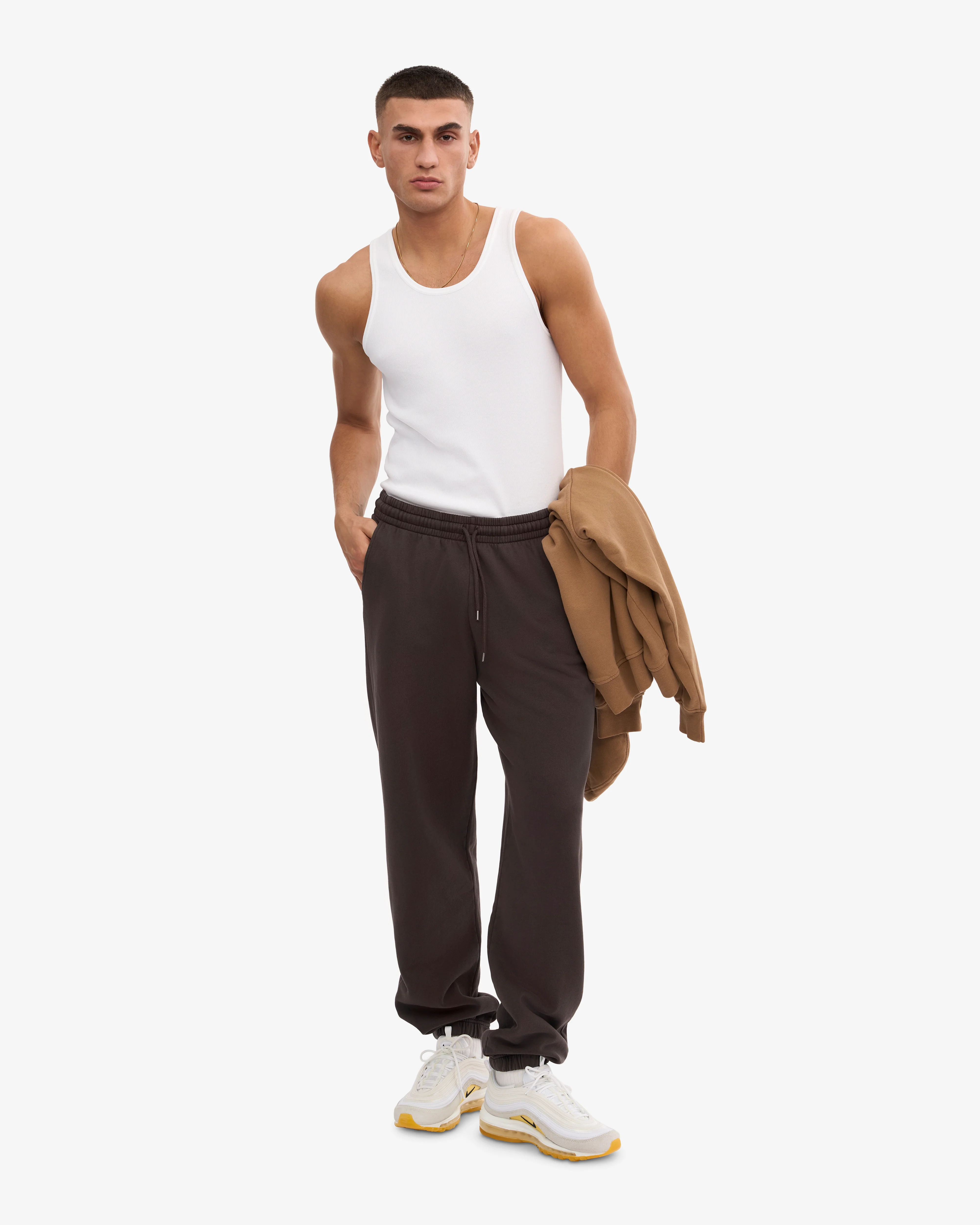 Organic Sweatpants - Coffee Brown