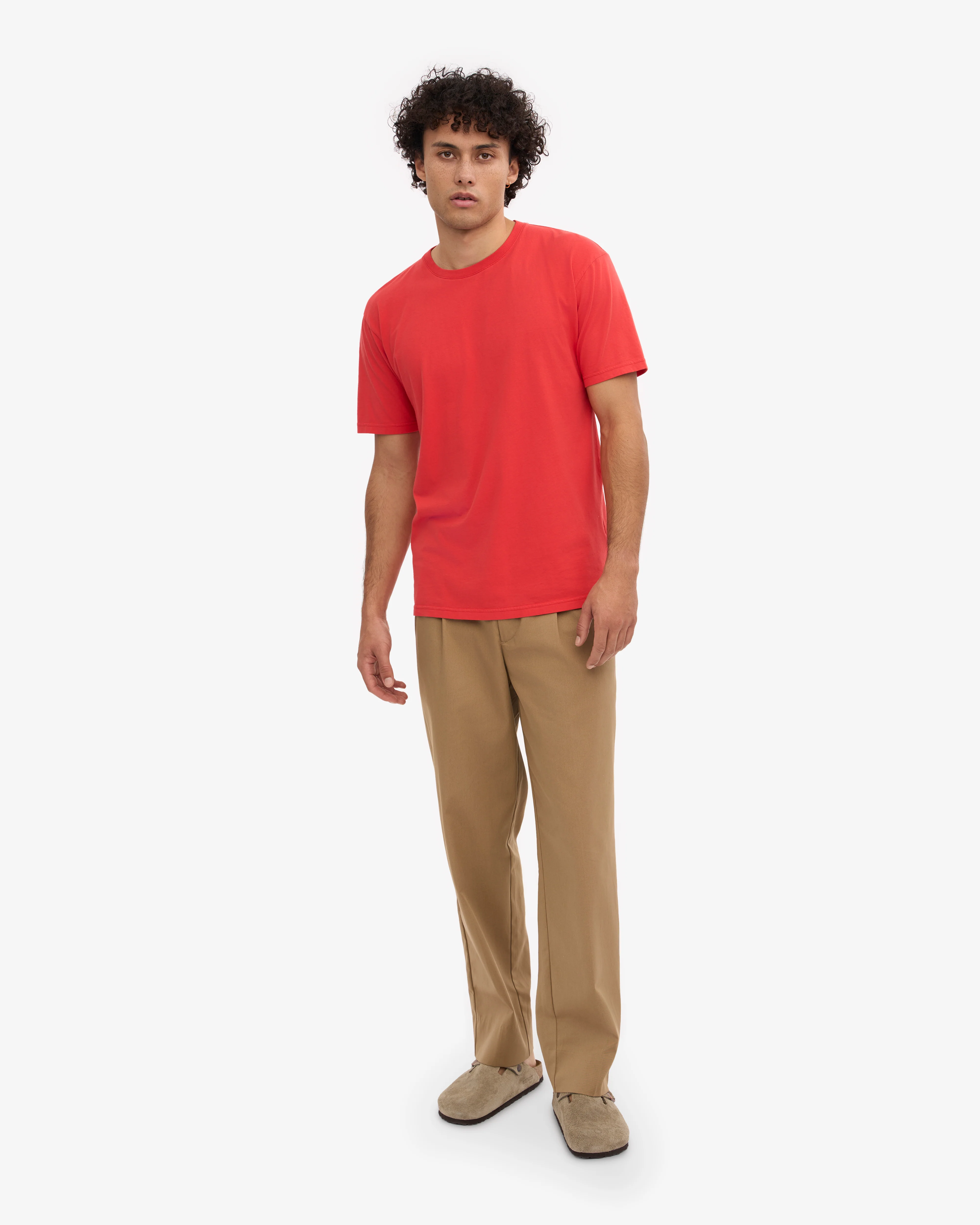 Classic Organic Tee - Red Tangerine