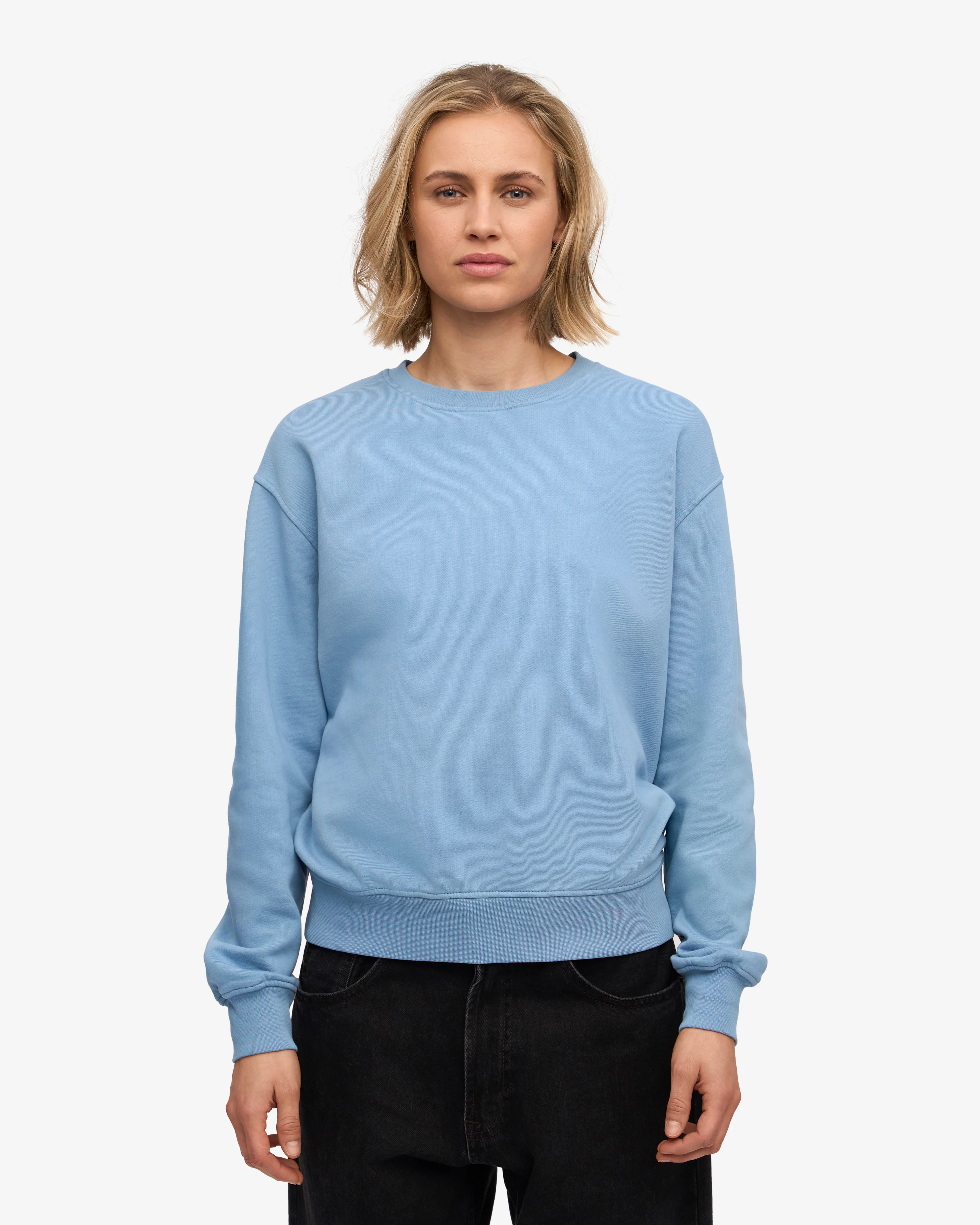 Women Classic Organic Crew - Seaside Blue