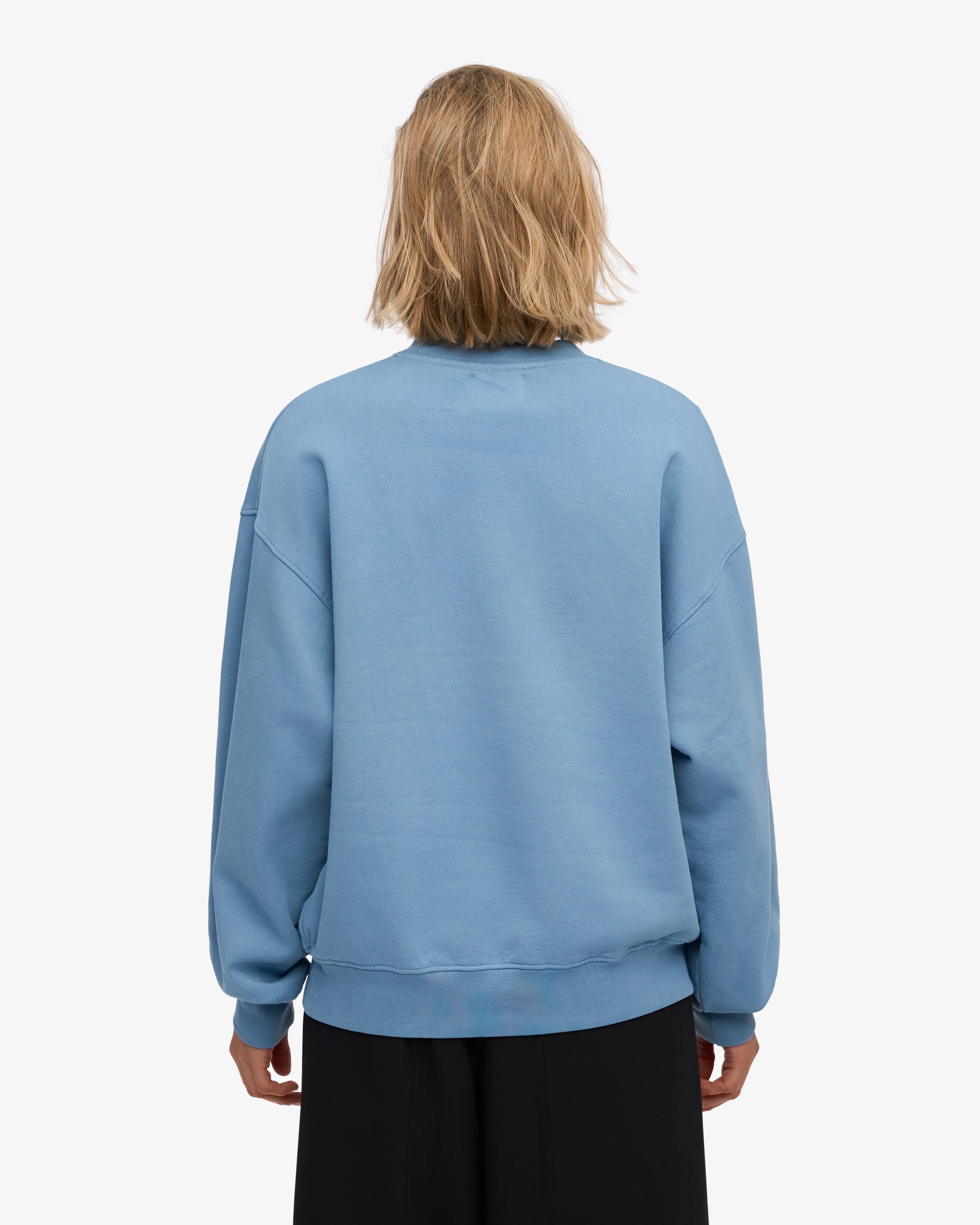 Organic Oversized Crew - Seaside Blue