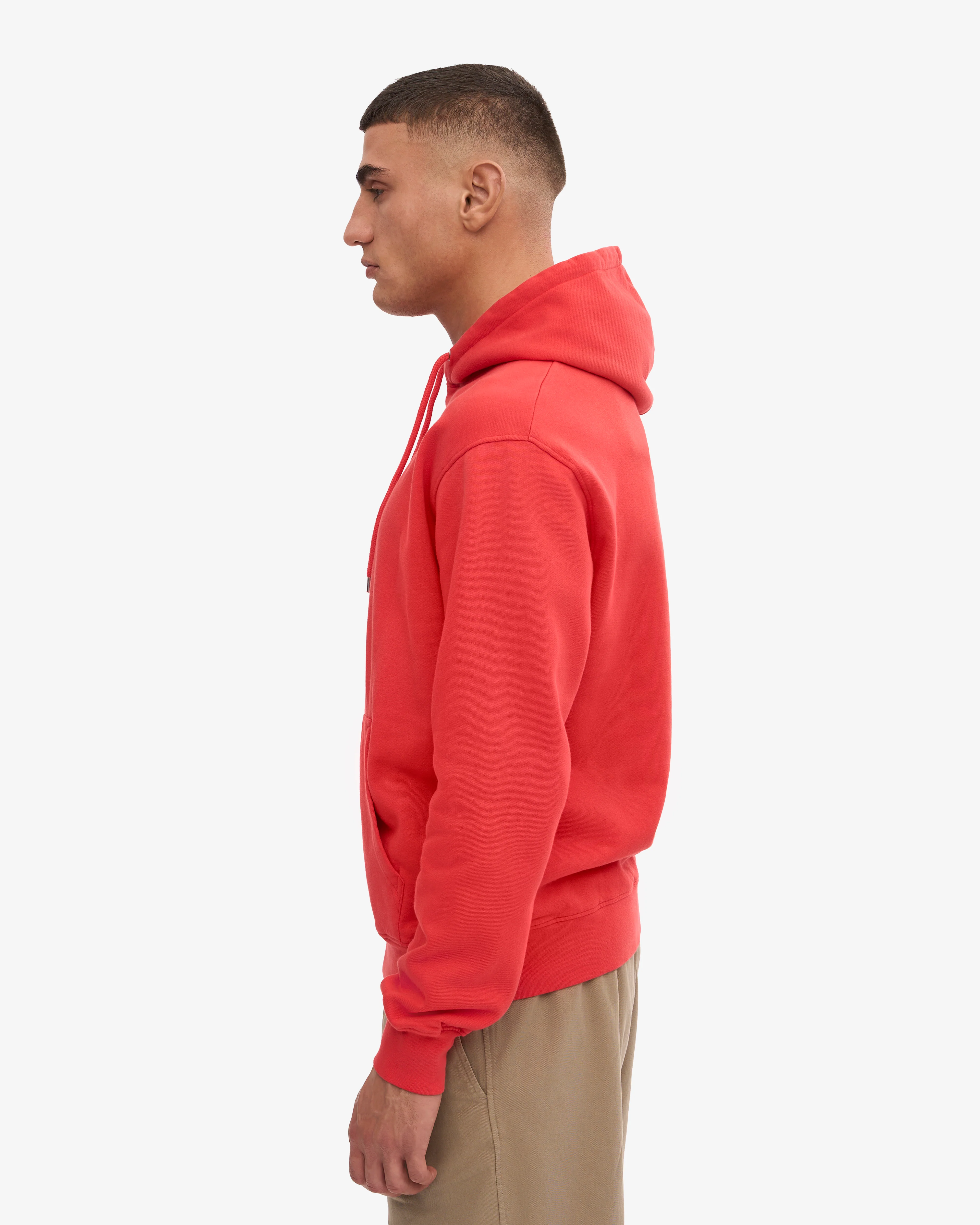 Classic Organic Hood - Red Tangerine