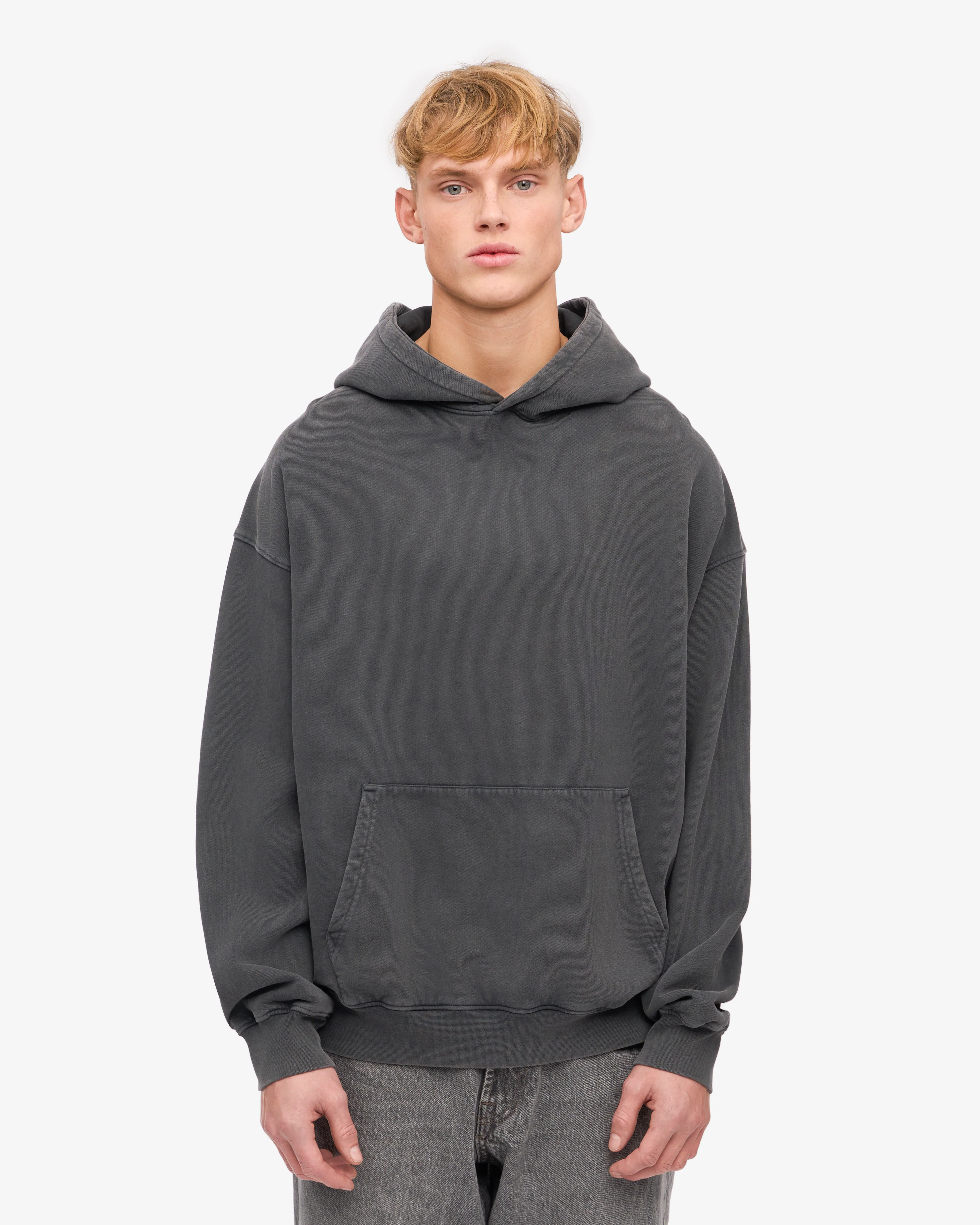 Organic Oversized Hood - Faded Black