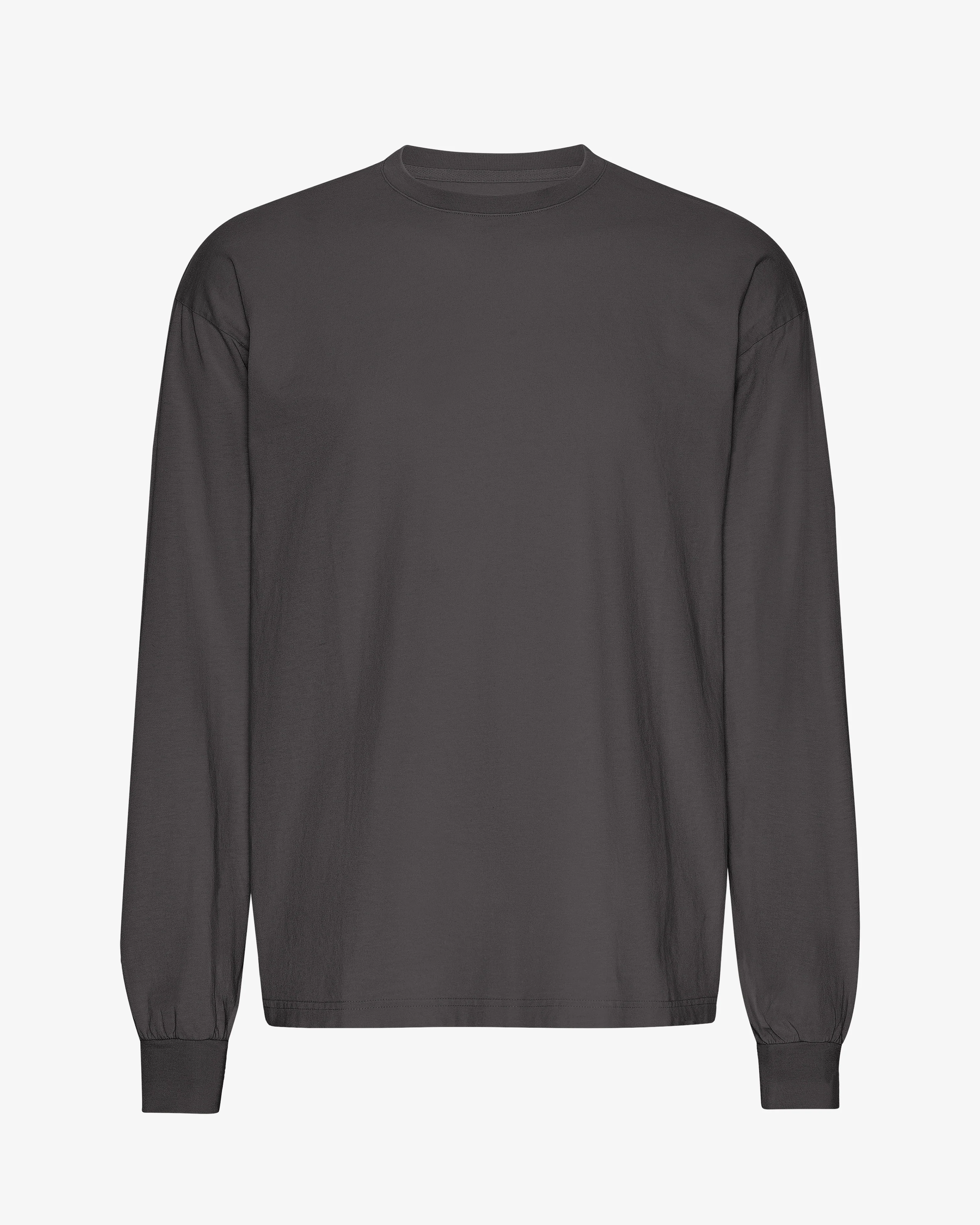 Oversized Organic LS T-Shirt - Lava Grey