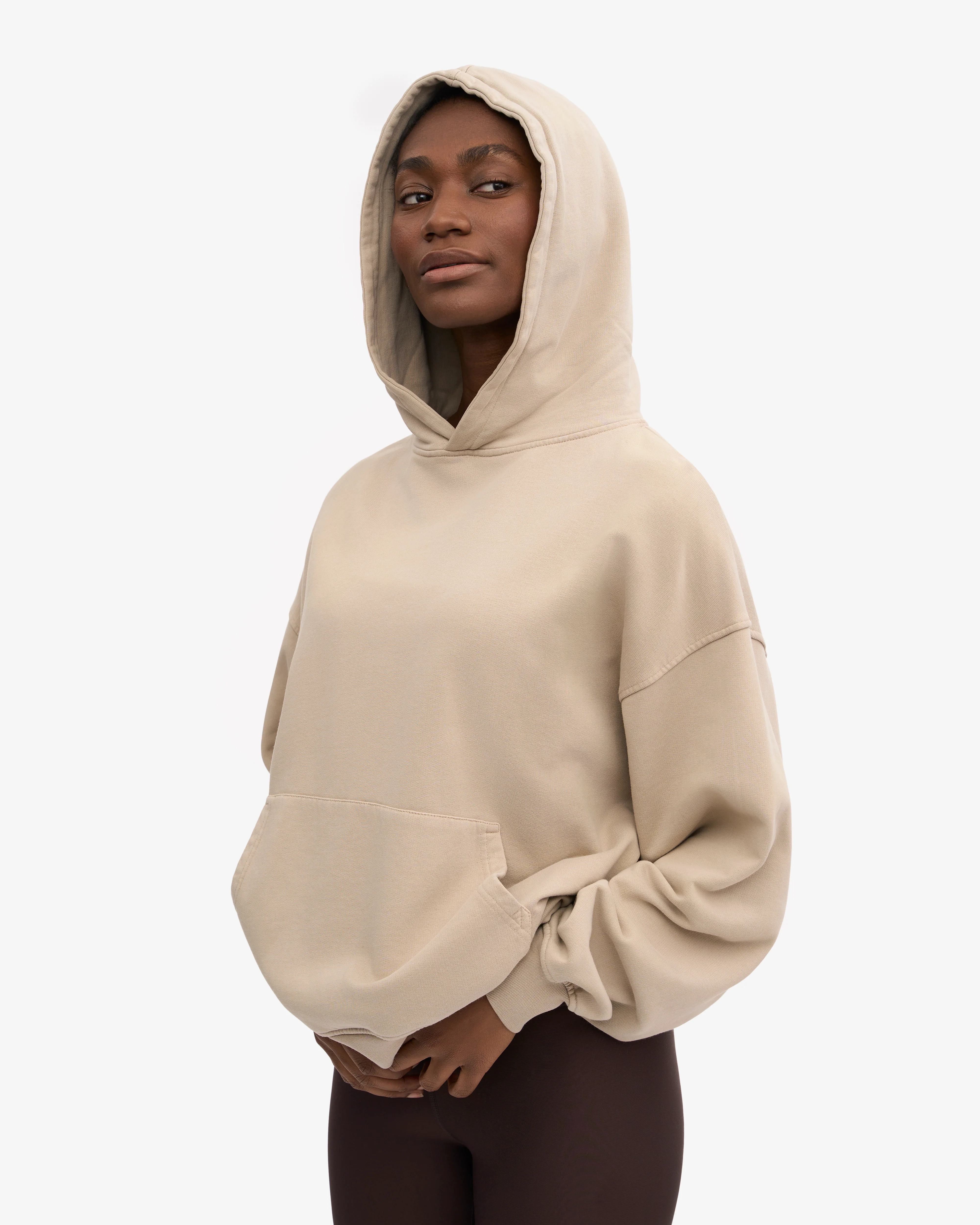 Organic Oversized Hood - Oyster Grey