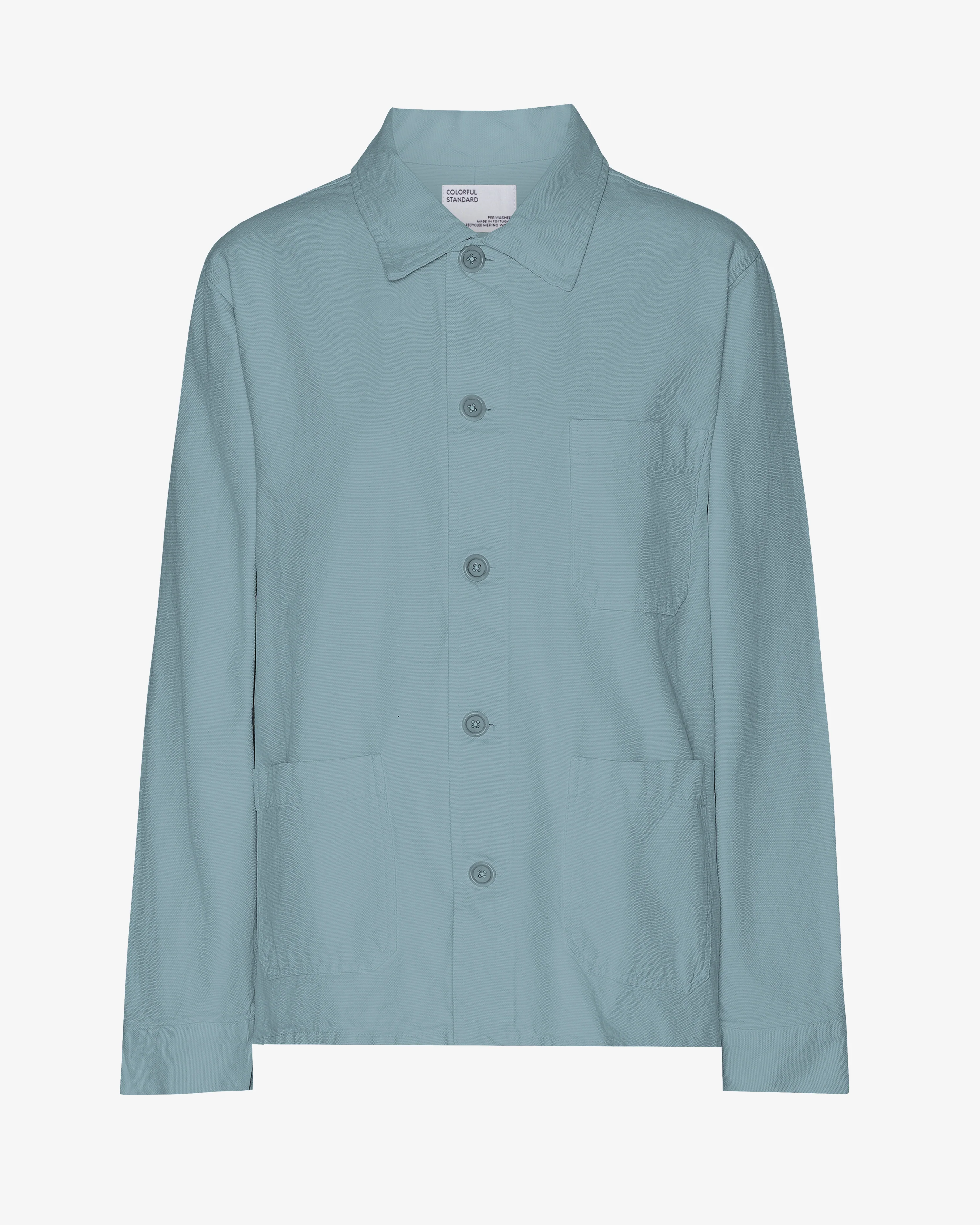 Organic Workwear Jacket - Stone Blue