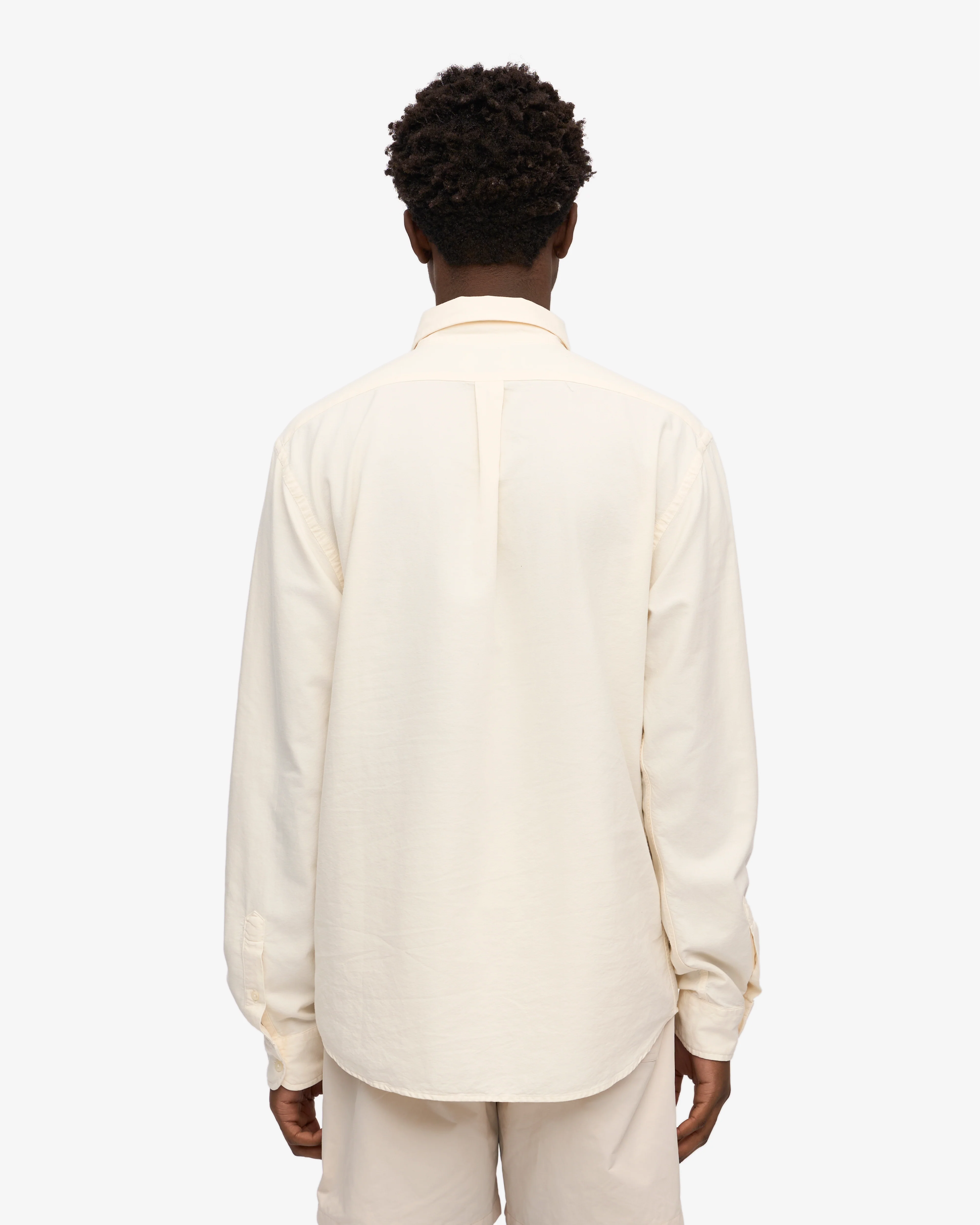 Organic Button Down Shirt - Ivory White