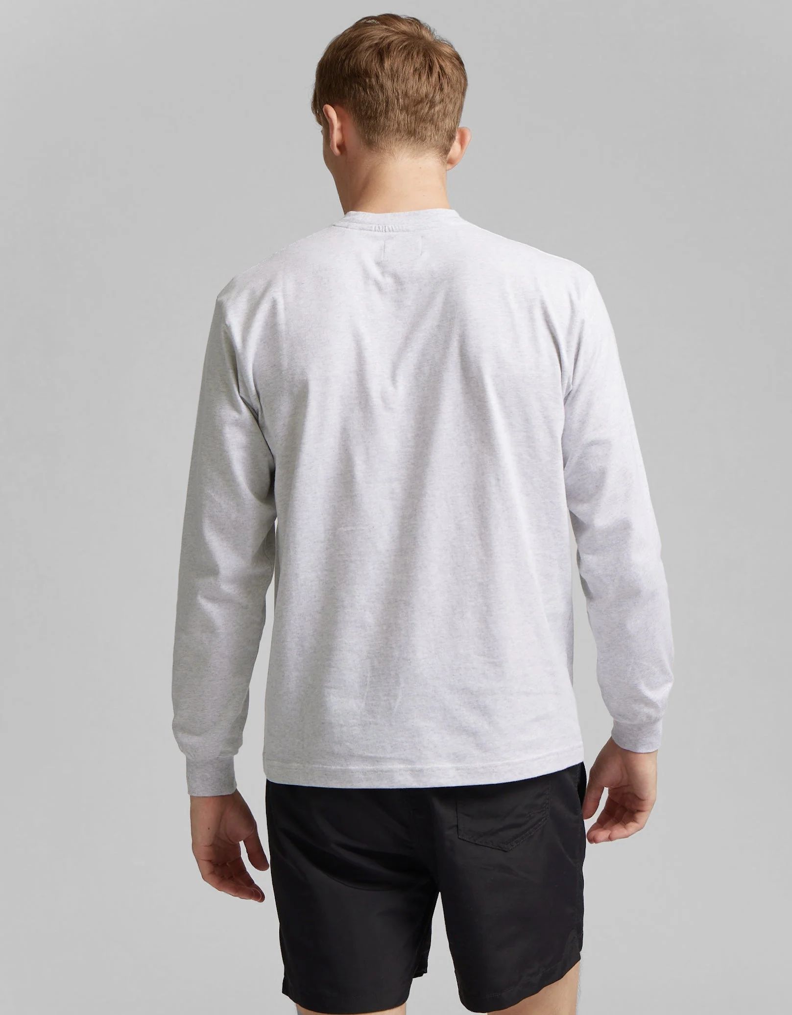 Oversized Organic LS T-Shirt - Misty Brown