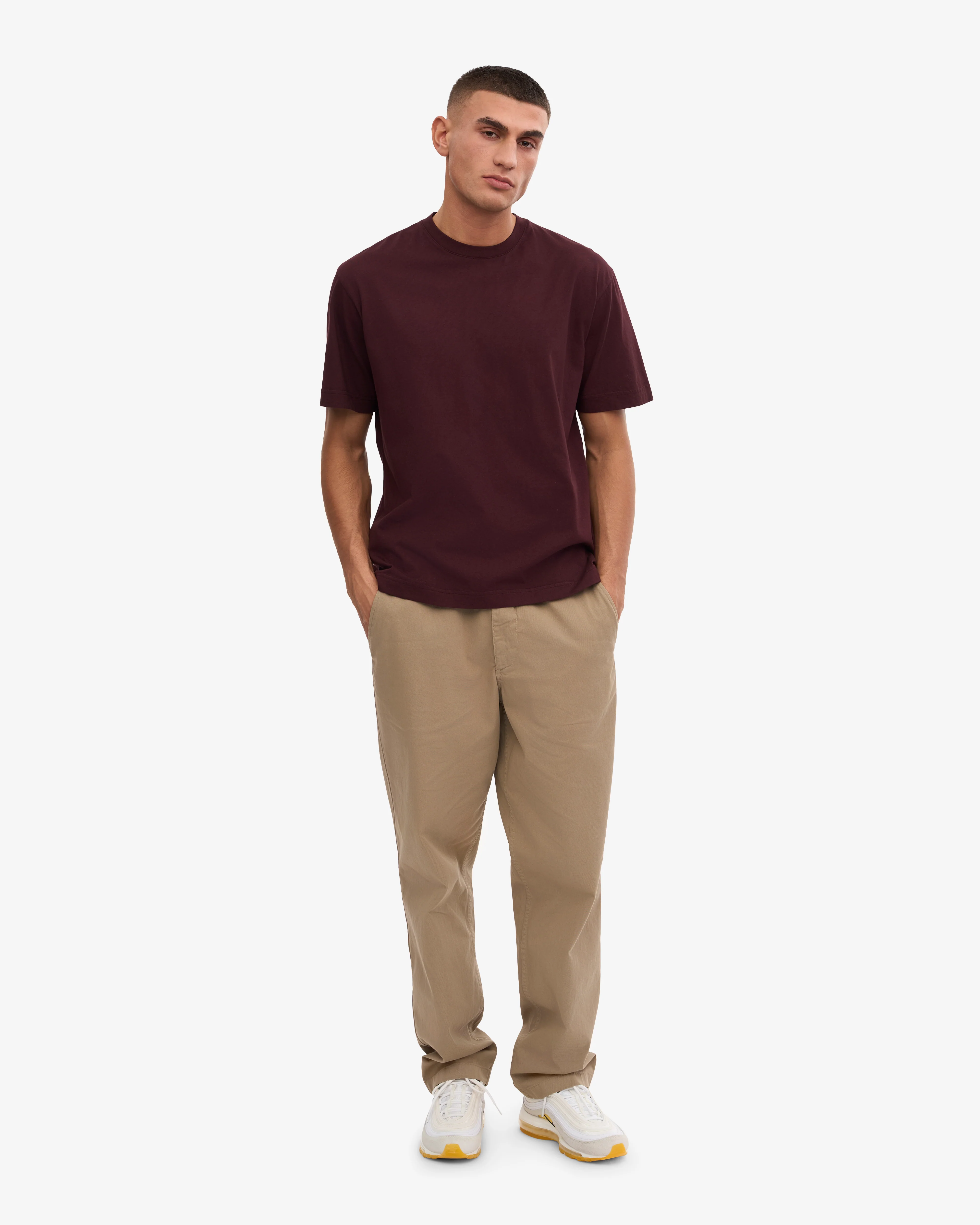 Oversized Organic T-Shirt - Oxblood Red